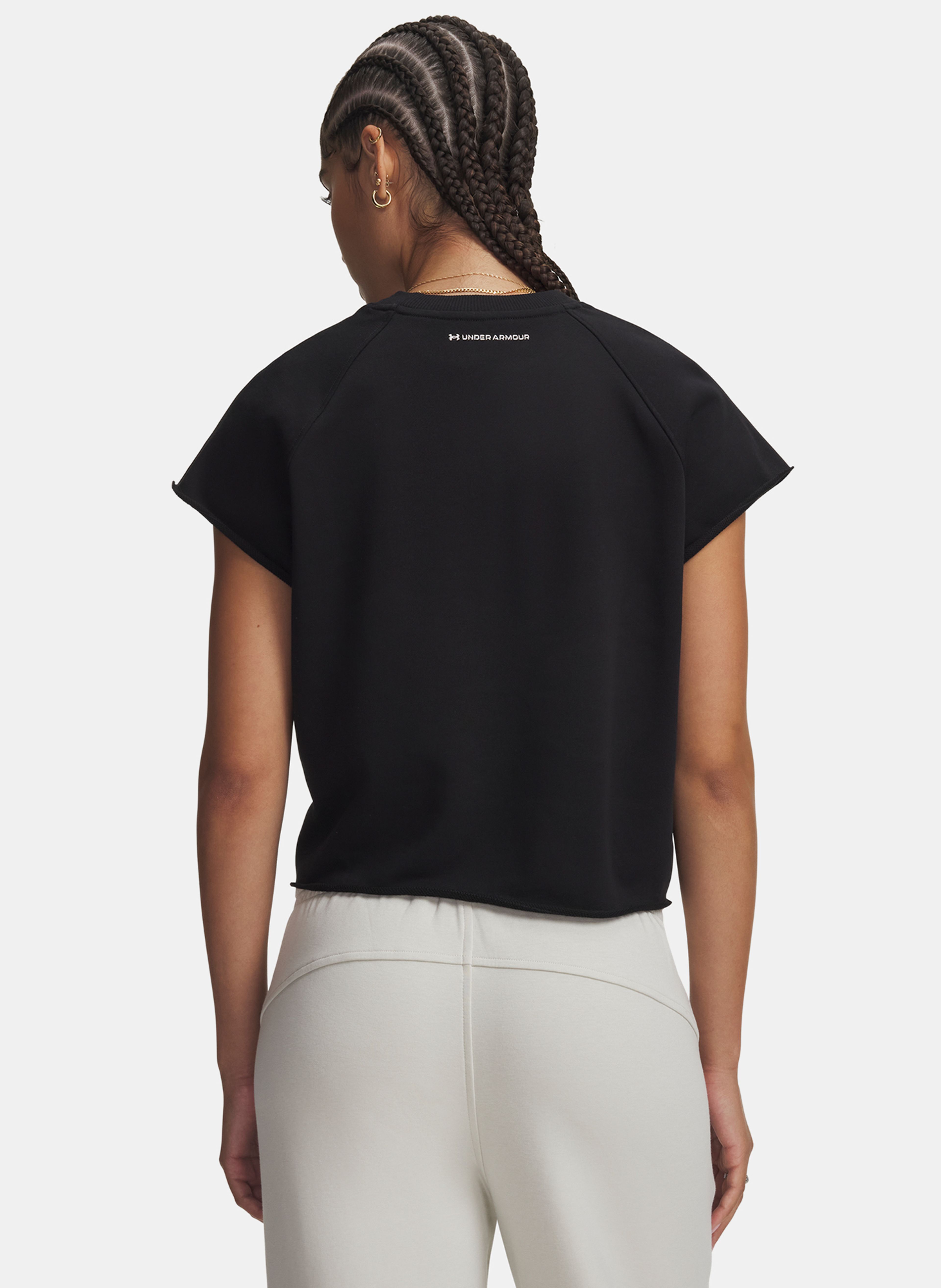 Moteriški marškinėliai Under Armour Icon WM Cut Off SS - 002