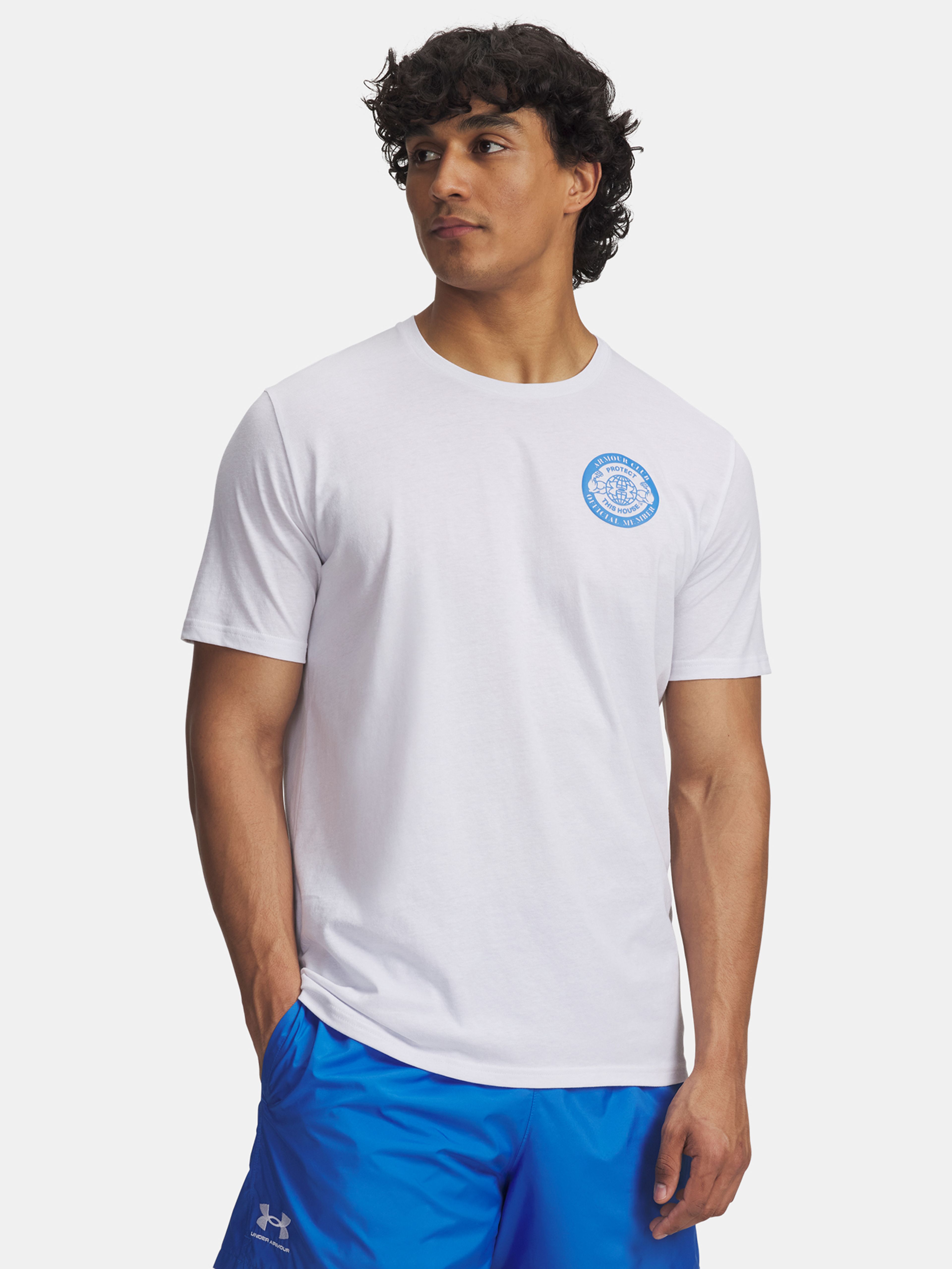 Moška majica Under Armour UA ARMOUR CLUB SS-WHT