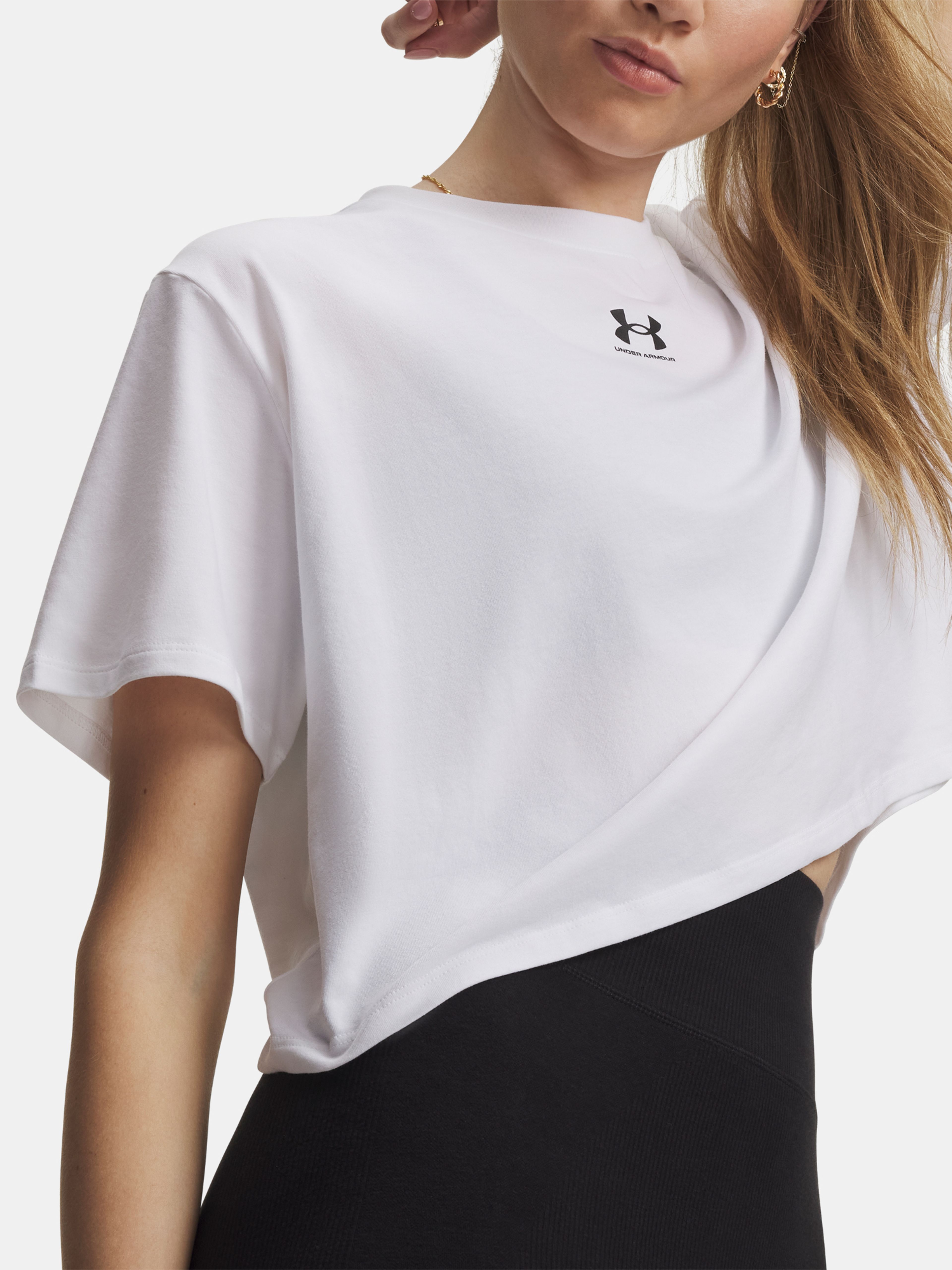 Moteriški marškinėliai Under Armour UA Rival Boxy Tee Solid - 003