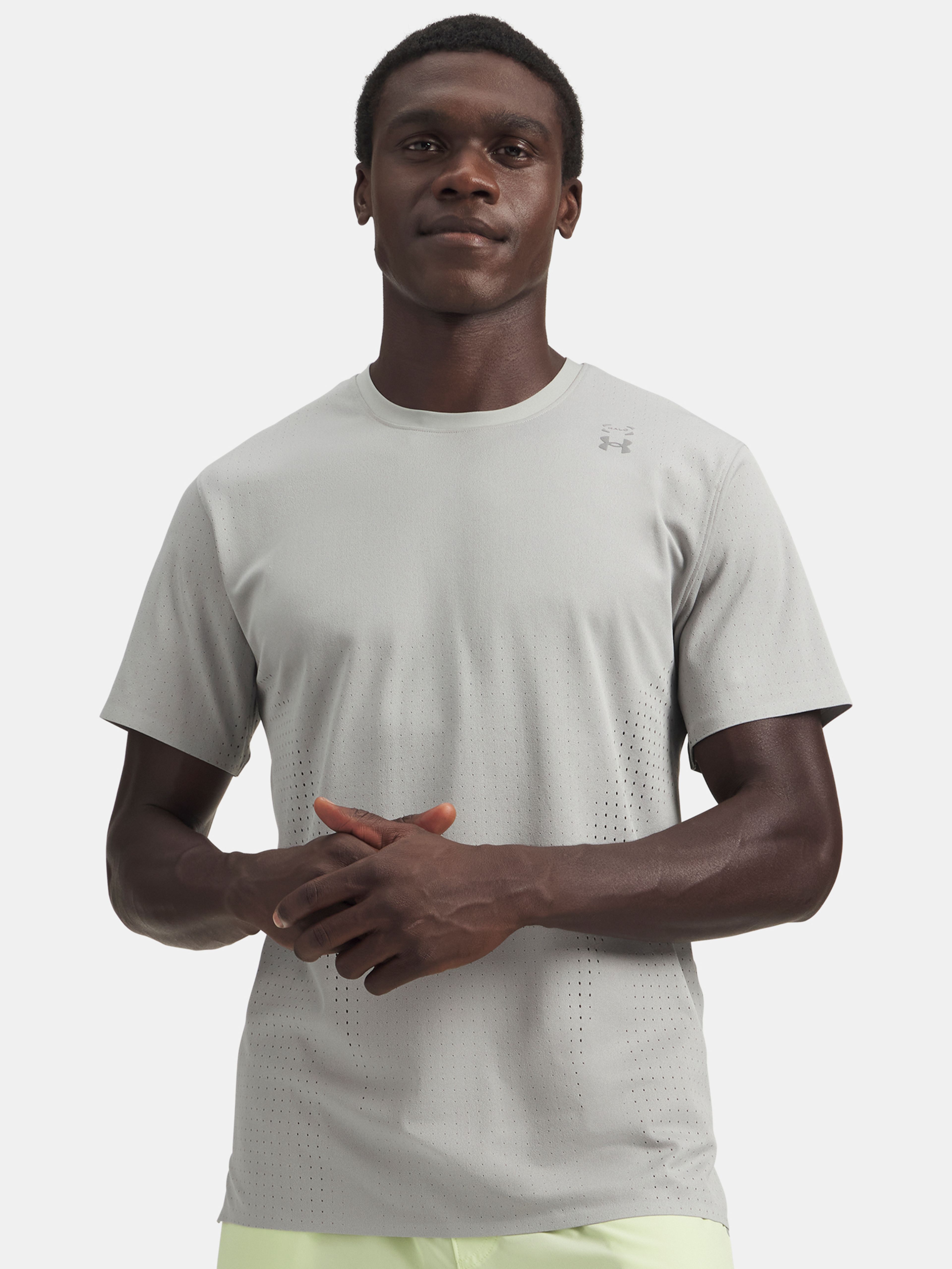 Pánské tričko Under Armour UA Halo Vent SS-GRY