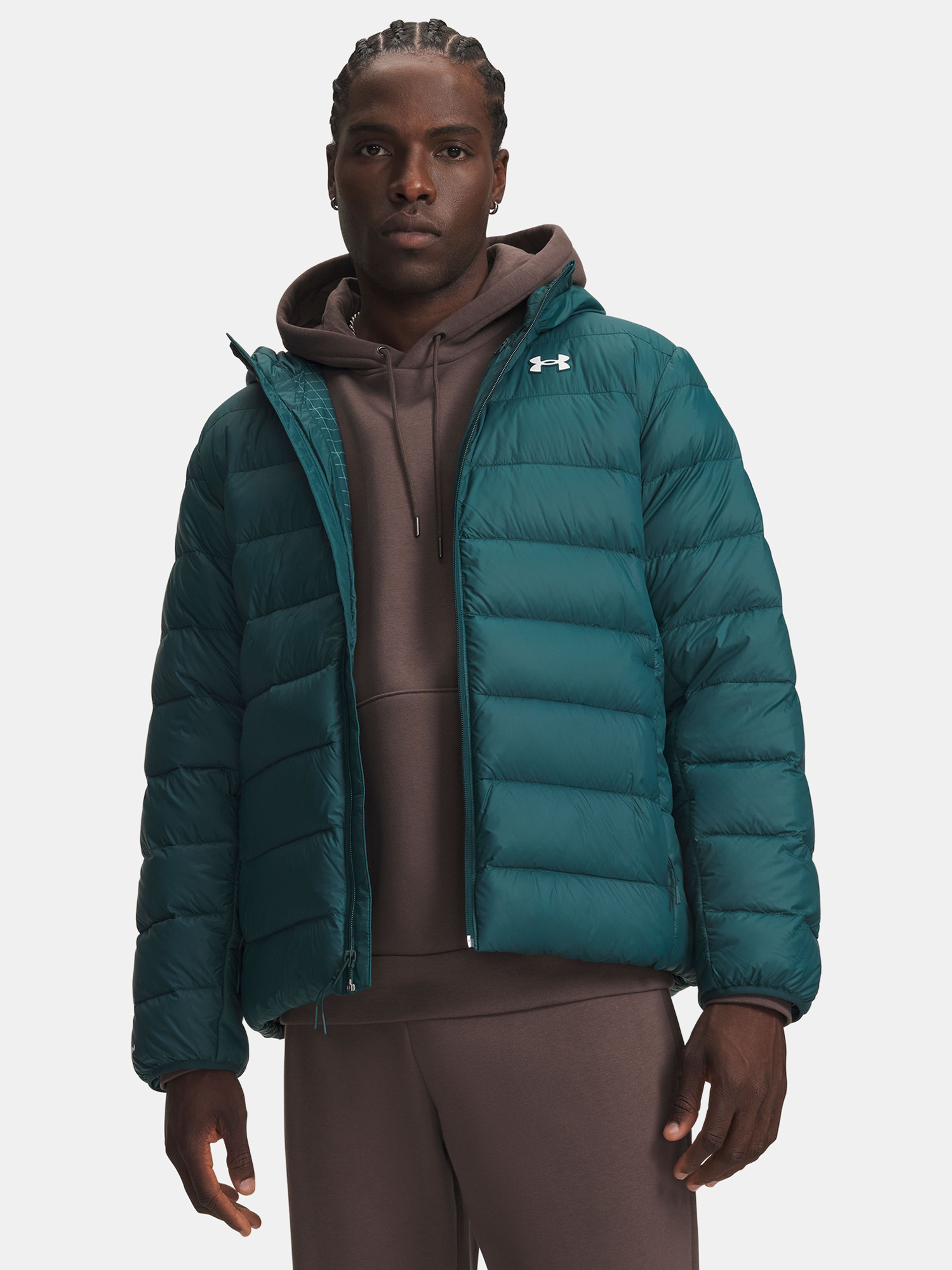 Férfi dzseki Under Armour LEGEND DOWN HOODED JACKET - 001