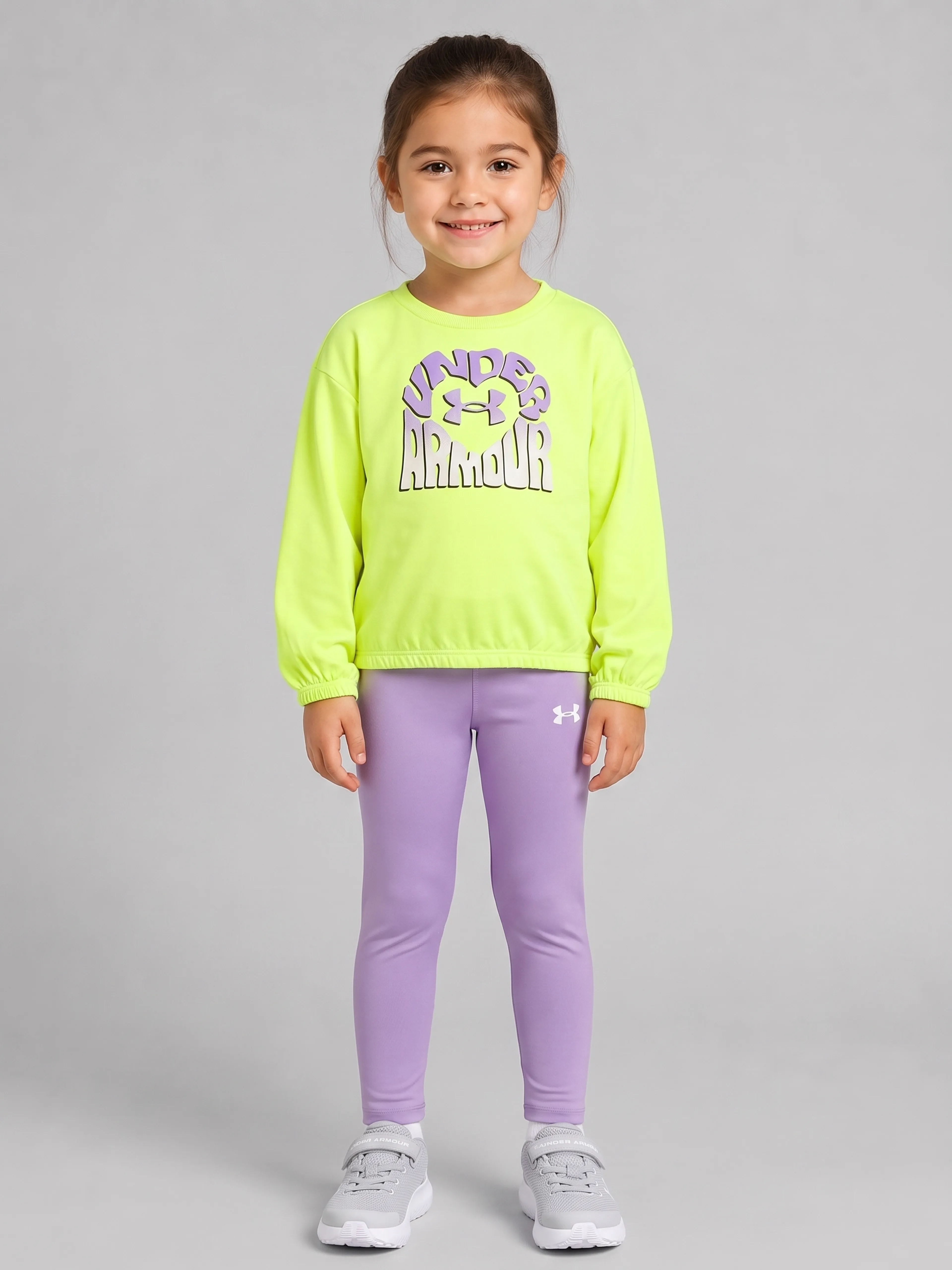 Dievčenský set Under Armour UA CREWNECK LEGGING SET - 001