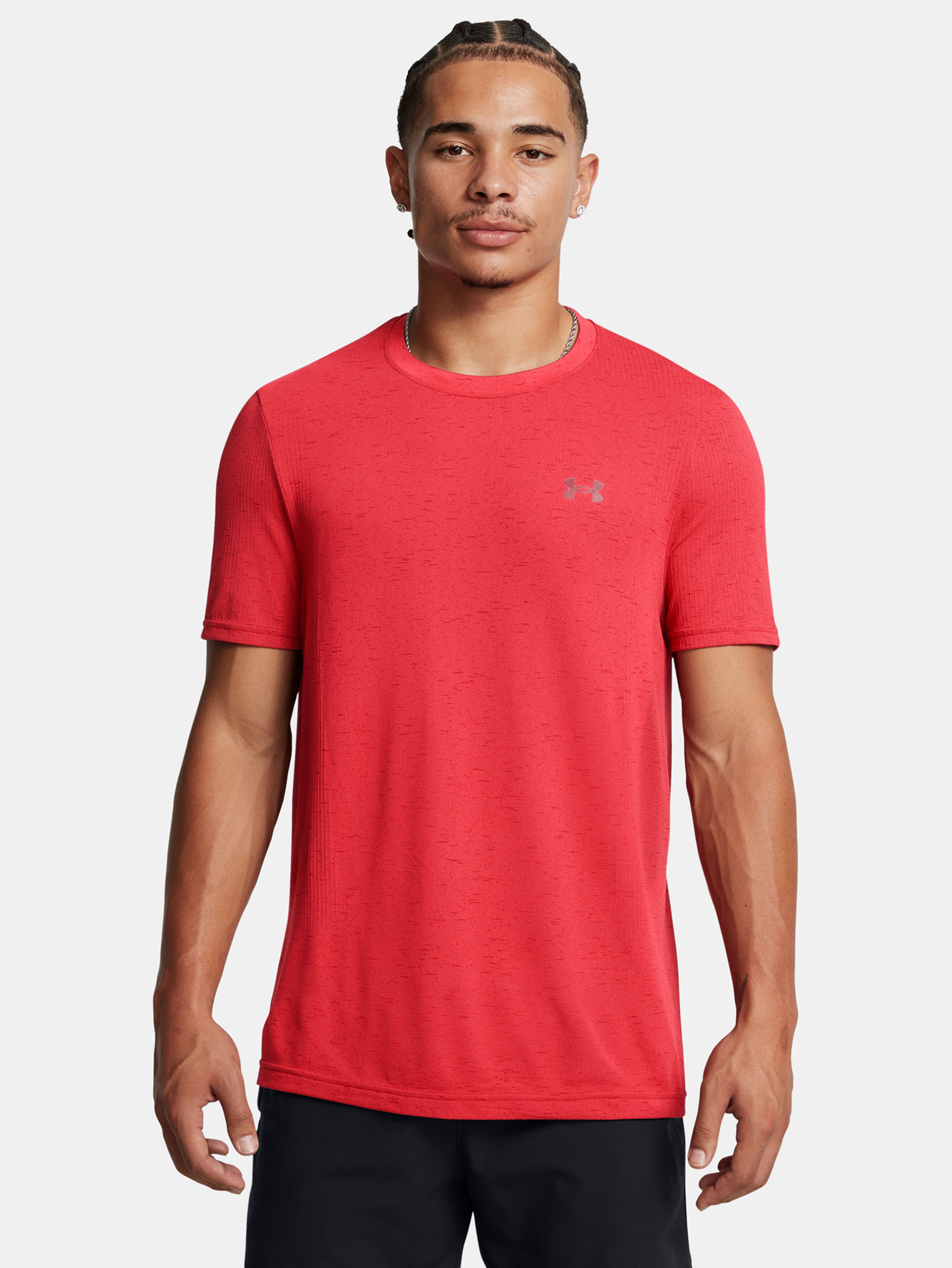 Férfi póló Under Armour Vanish Seamless SS-RED
