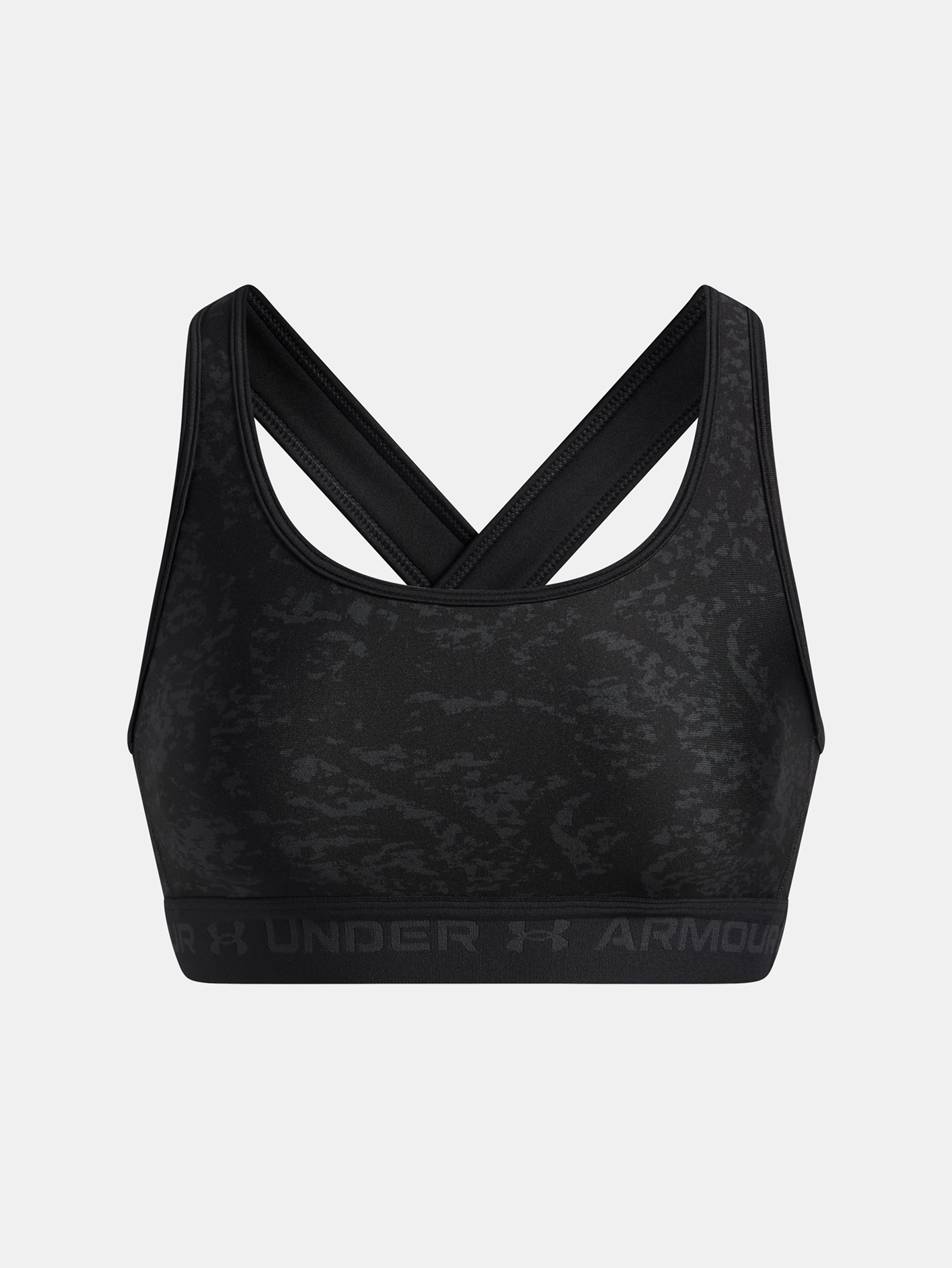 Dámska podprsenka Under Armour Crossback Mid Print-BLK