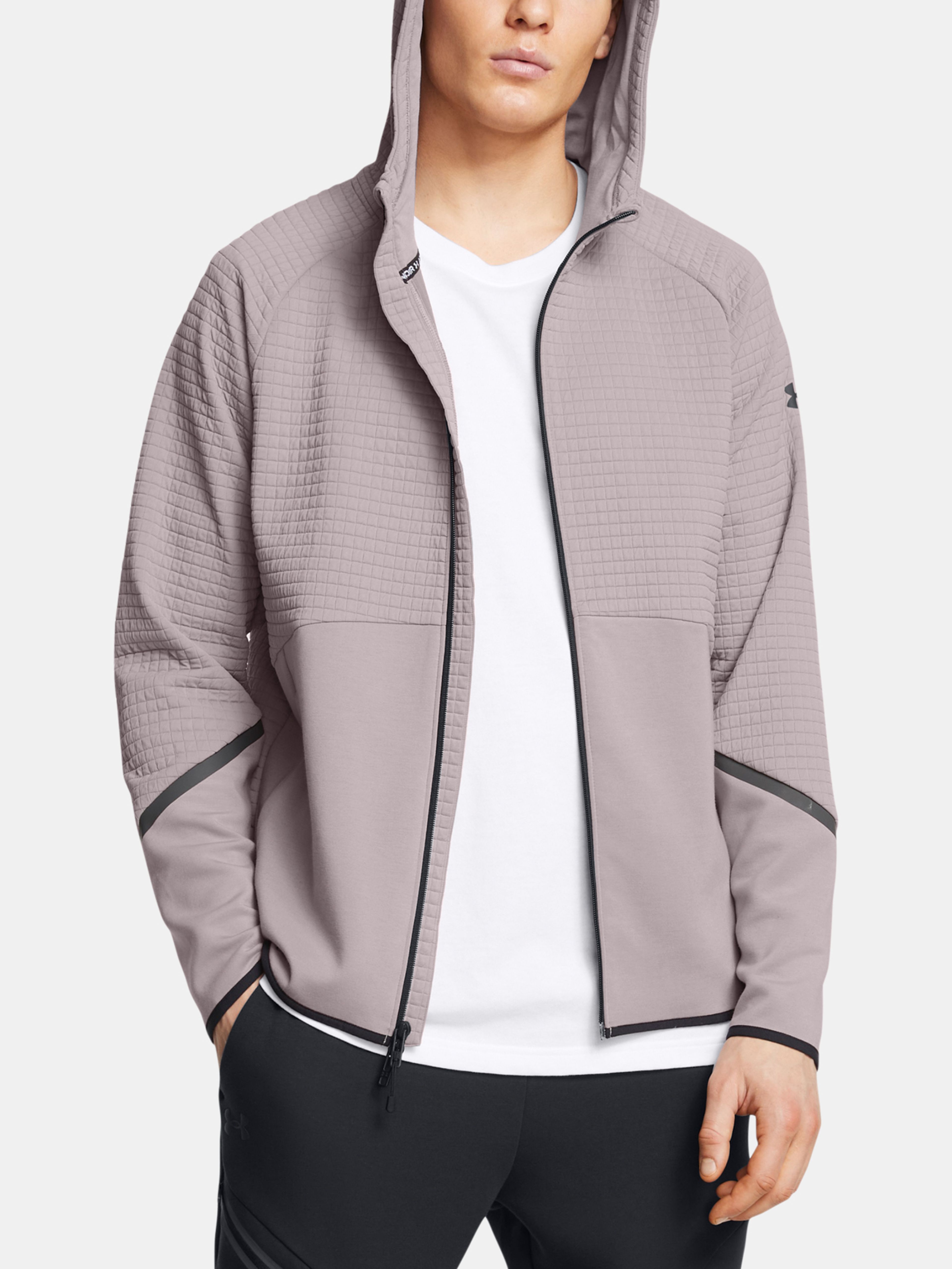 Pánská mikina Under Armour UA Unstoppable Flc Grid FZ-GRY