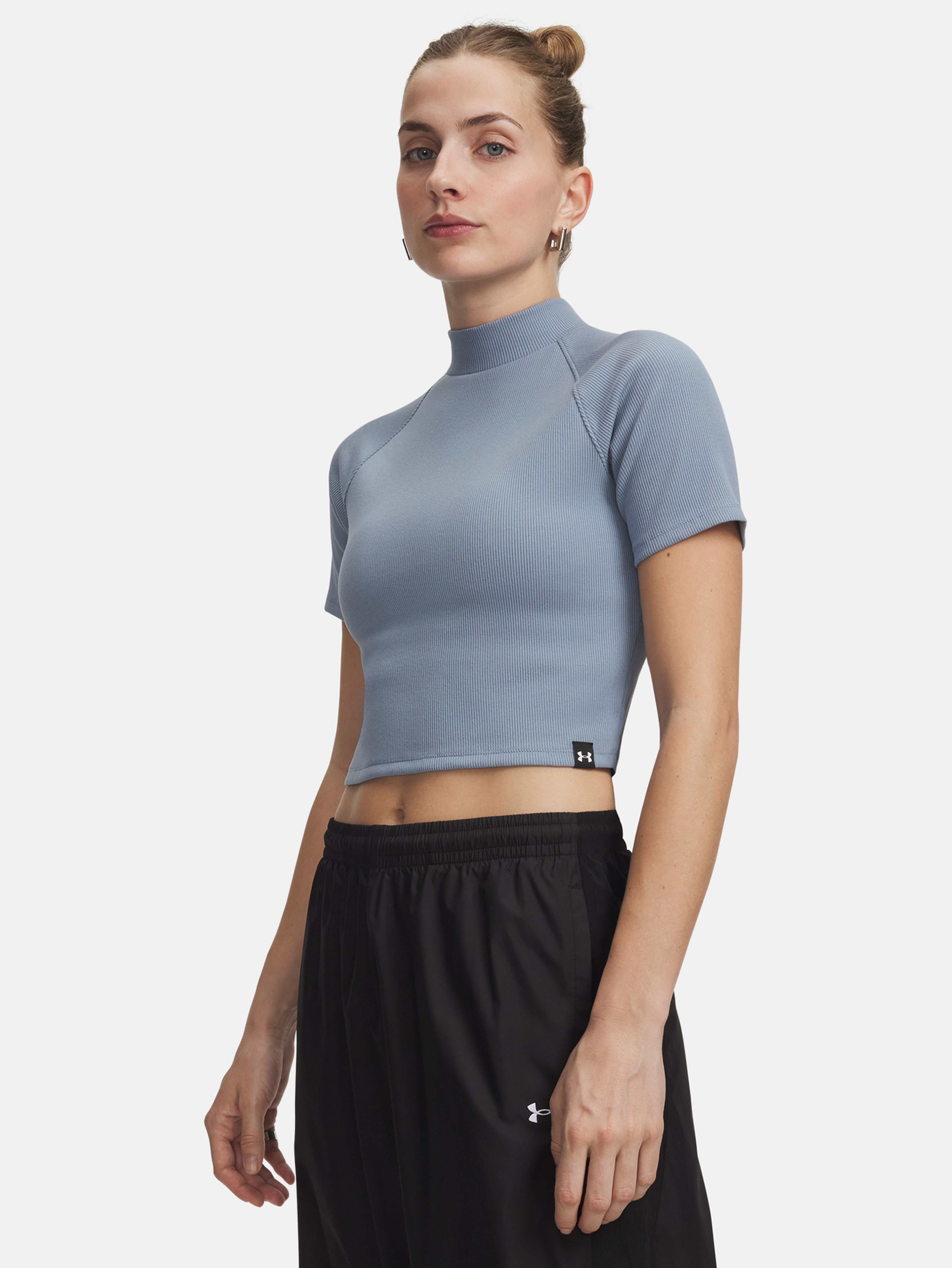 Dámské tričko Under Armour UA RIVAL RIB MOCK SS TEE - 001