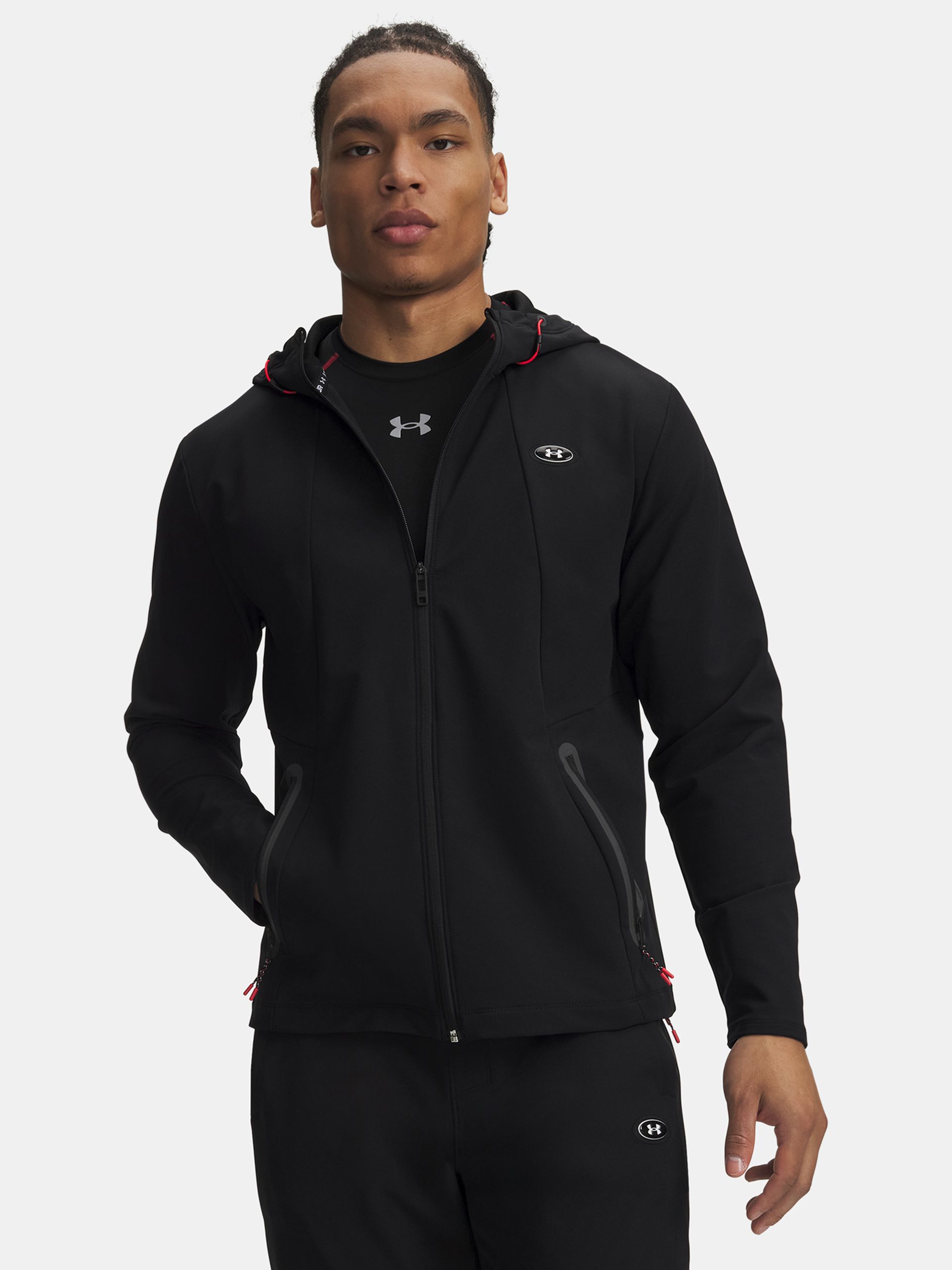 Pánska mikina Under Armour Utility Woven Winterized FZ - 001