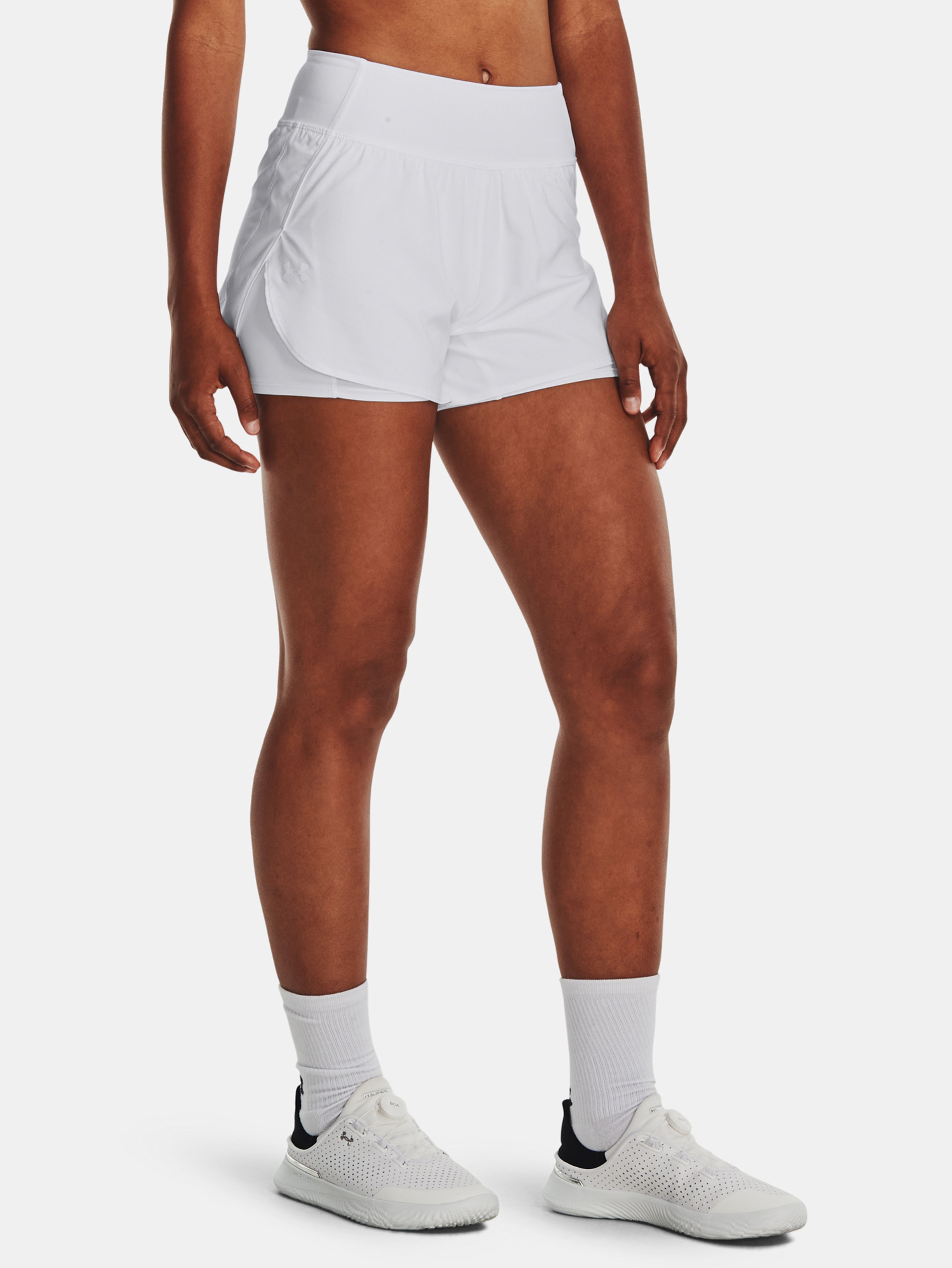 Dámské kraťasy Under Armour Flex Woven 2-in-1 Short-WHT