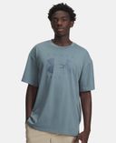 Pánské tričko Under Armour UA M HW OS Branded SS-BLU-Modrá - 002