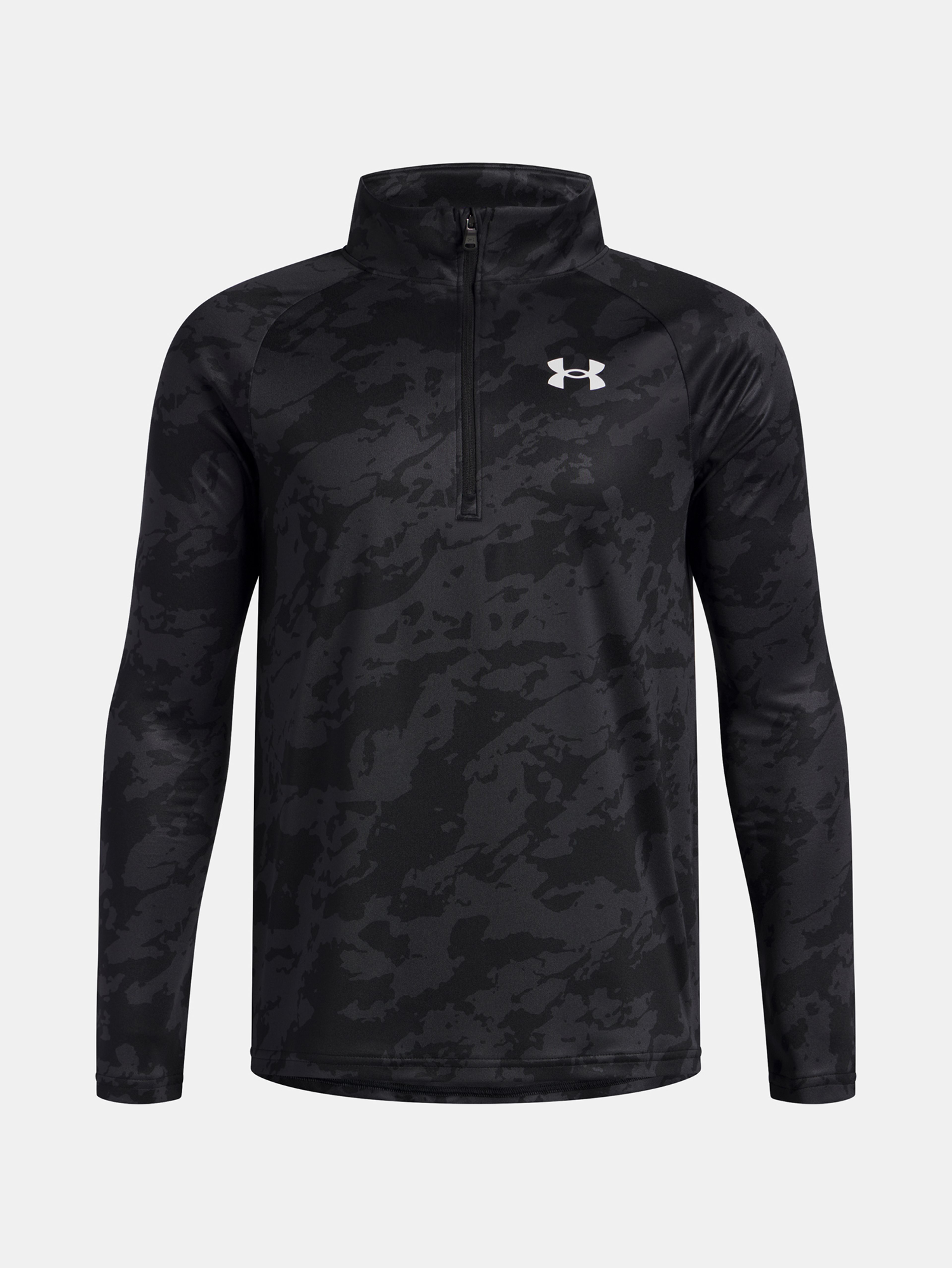 Fiú póló Under Armour UA Tech 2.0 1/2 Zip-BLK