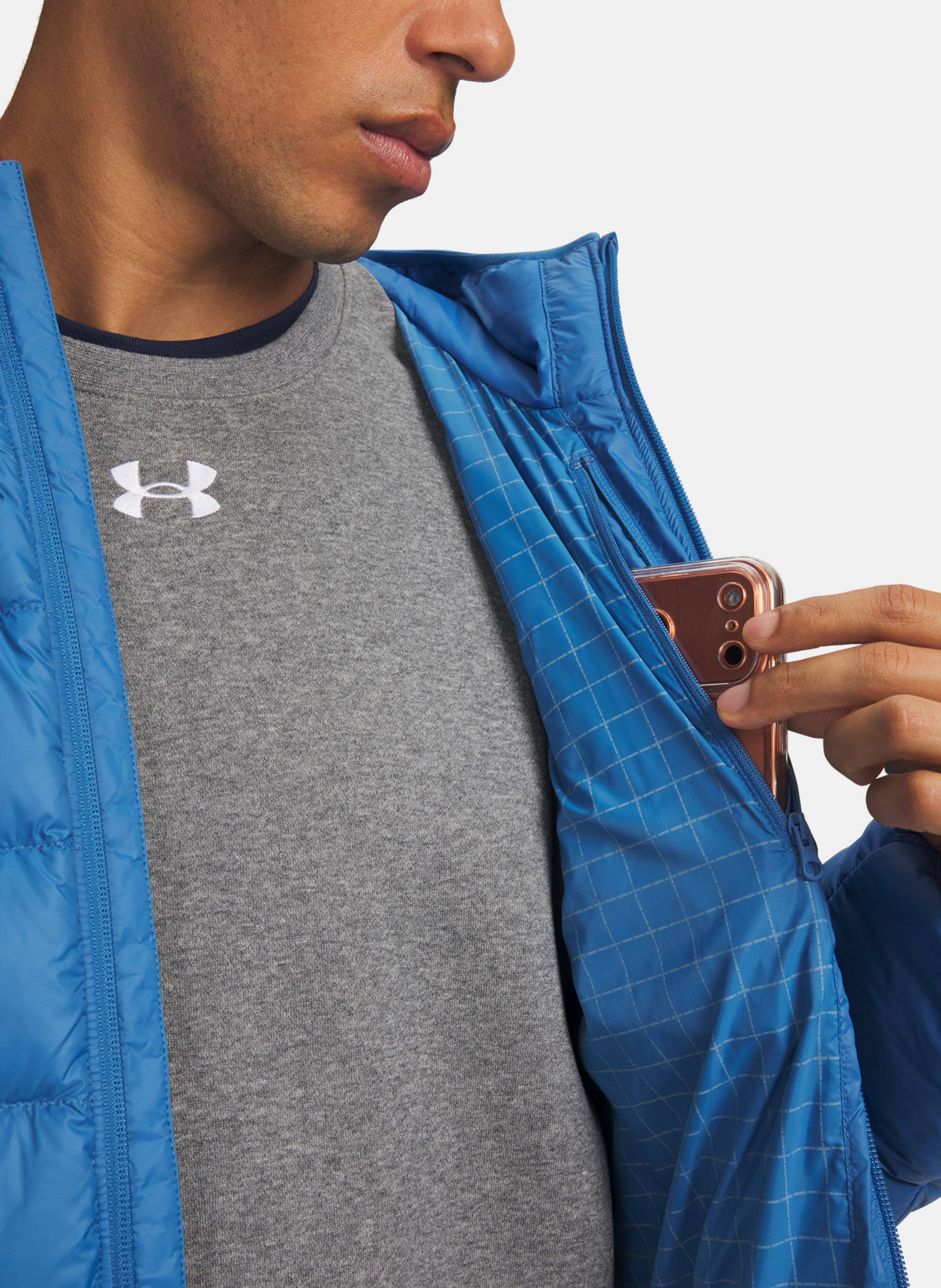 Férfi dzseki Under Armour LEGEND DOWN HOODED JACKET - 003