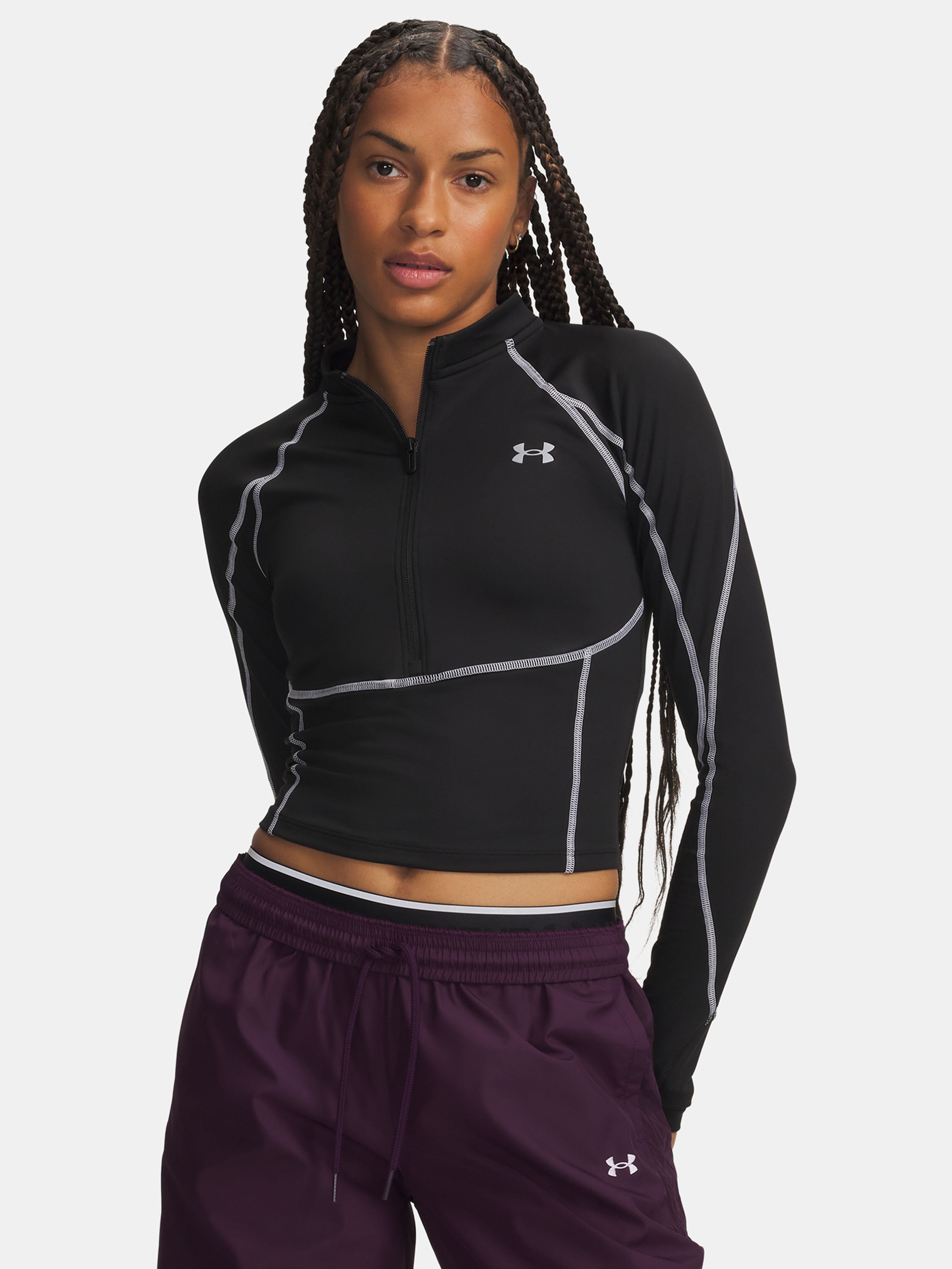 Sieviešu t-krekls Under Armour ColdGear Elite 1/2 Zip - 001