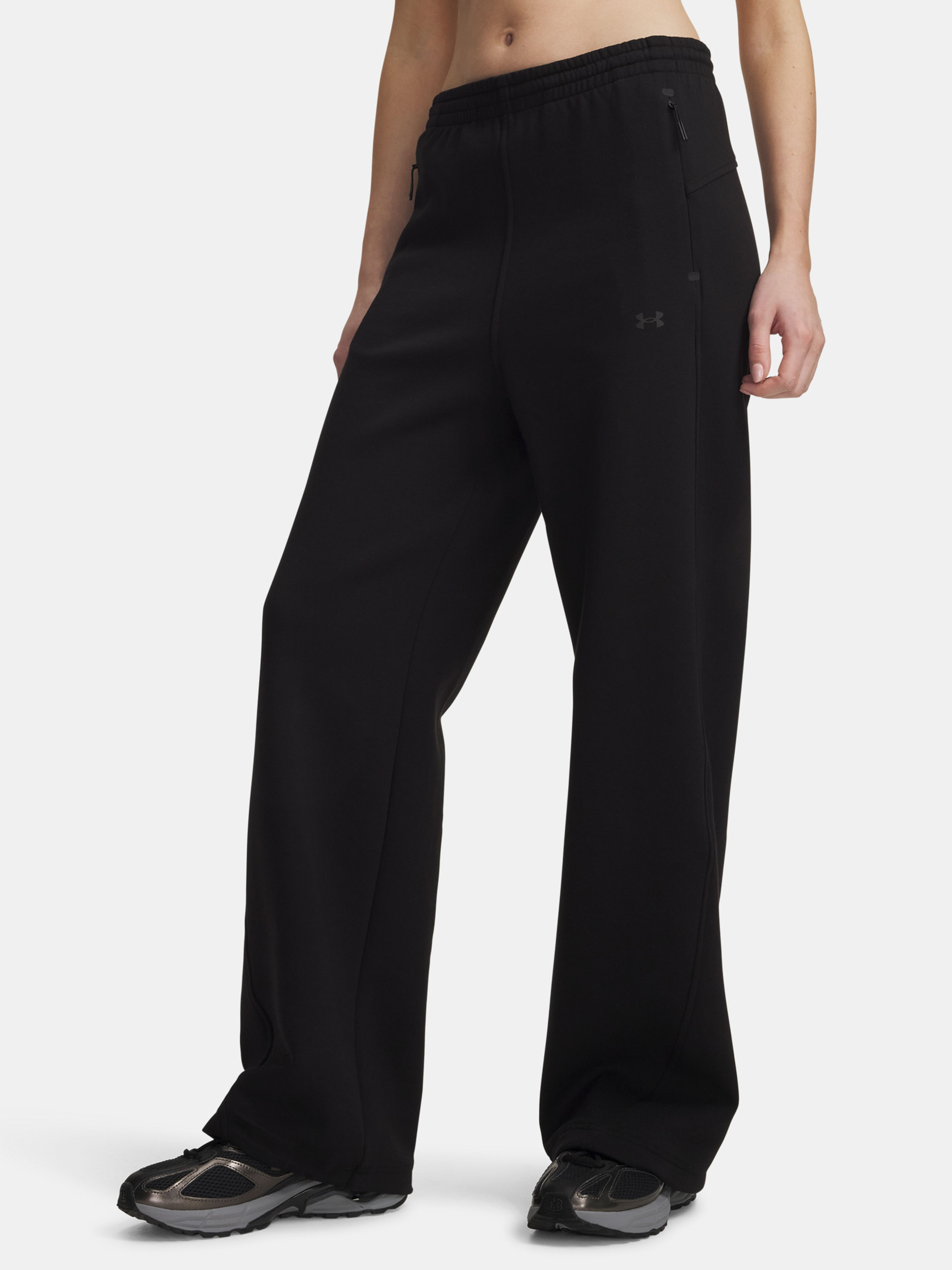 Dámske športové nohavice Under Armour Unstoppable Flc Open Pant - 001