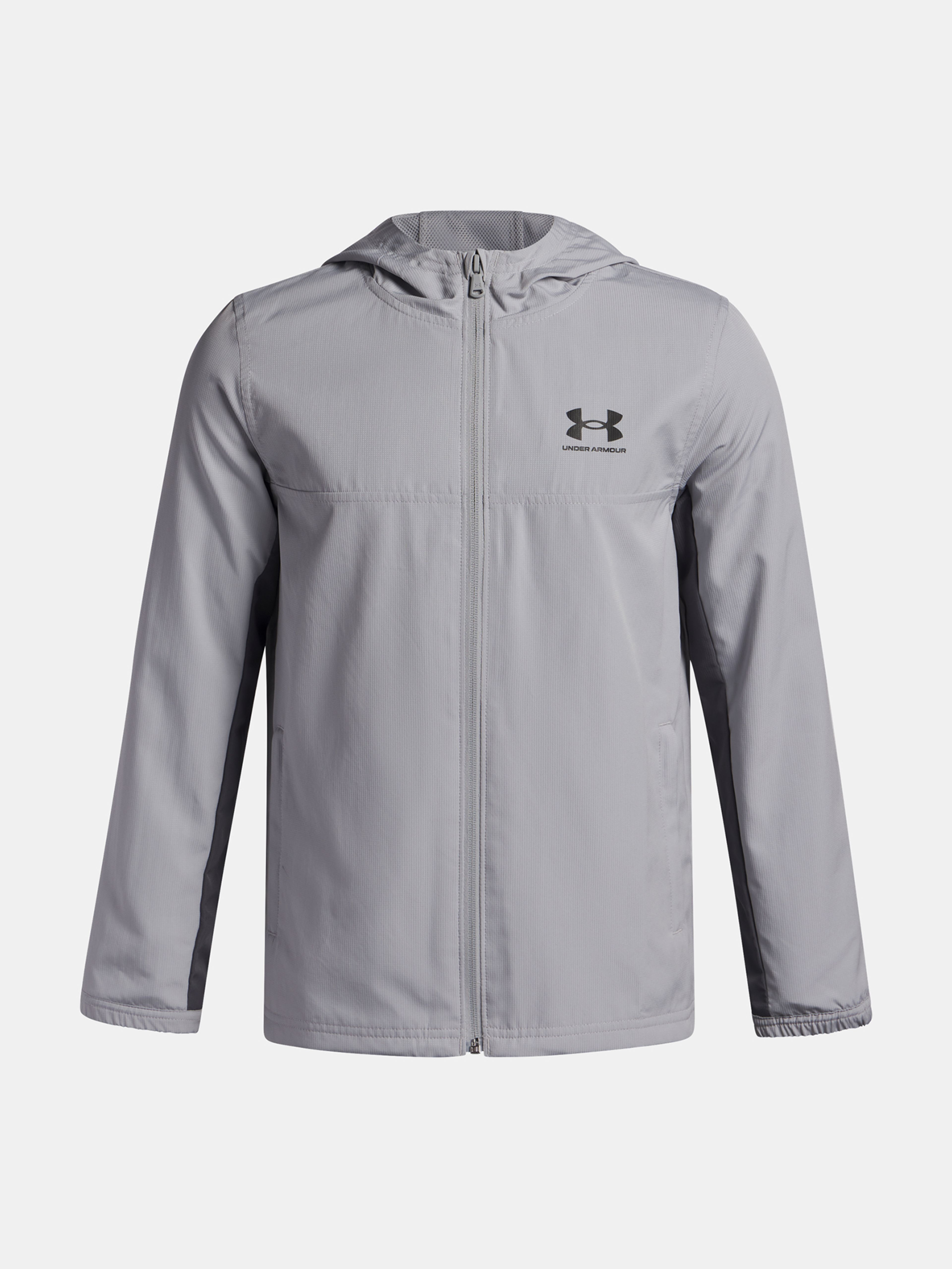 Chlapčenská bunda Under Armour UA B Rival Wvn Jacket-GRY