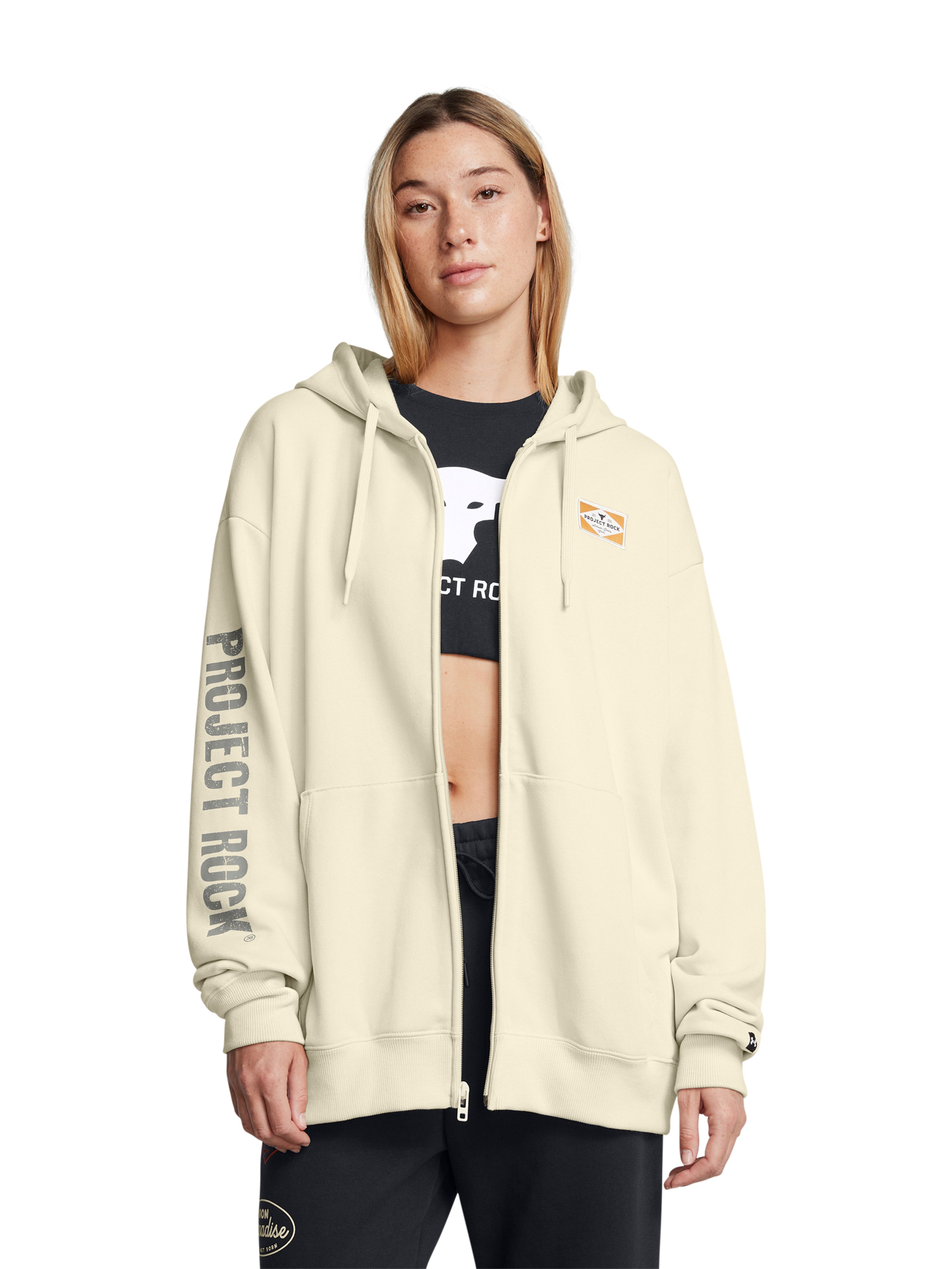 Női felső Under Armour Pjt Rck HWT FZ Hard at Wrk