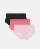 Sieviešu biksītes Under Armour UA Ps Ns Lace Trim Boyshort-Solid - 3pk-Krāsains - 001