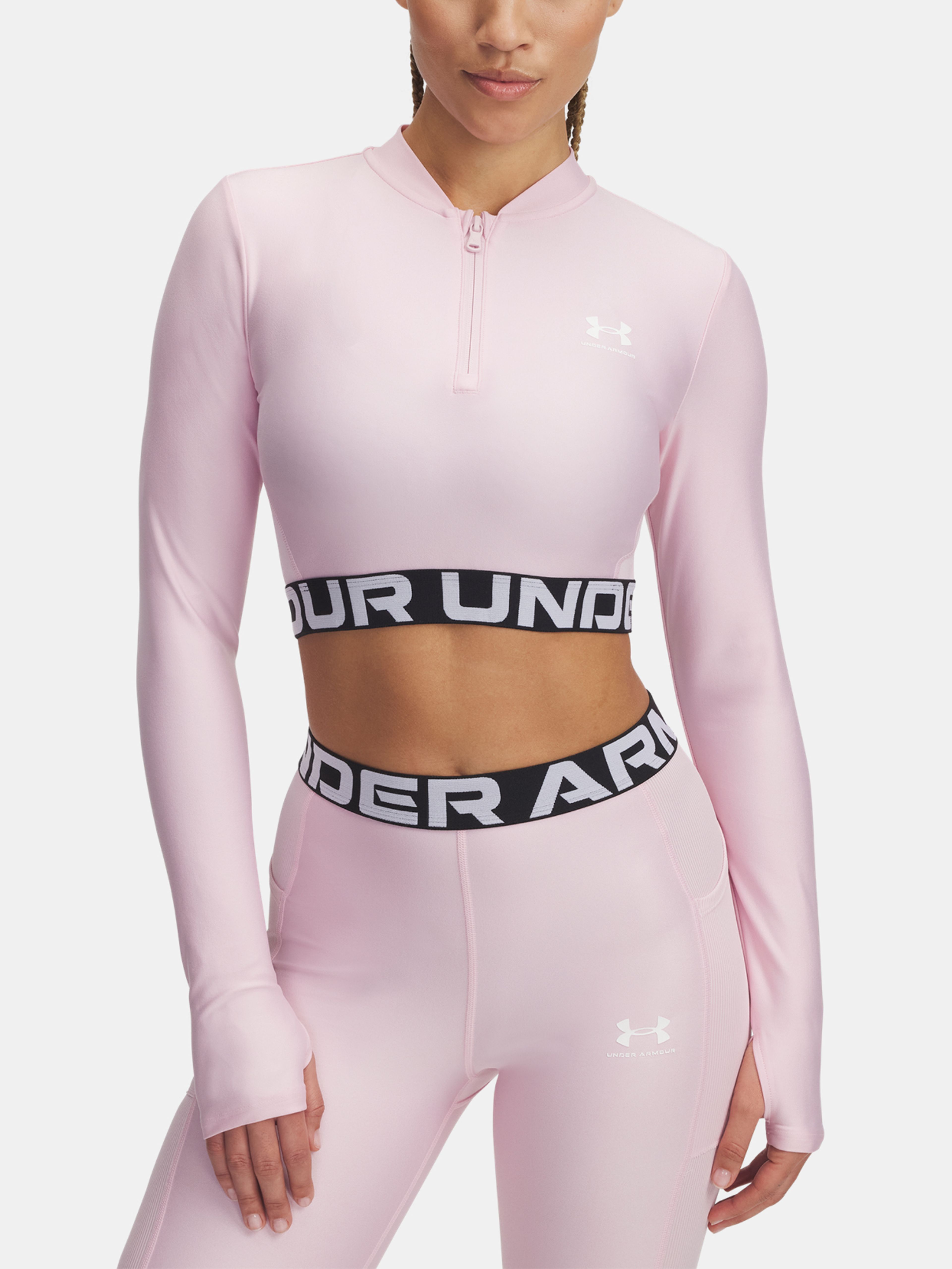 Dámské tričko Under Armour HeatGear Rib 1/4 Zip LS