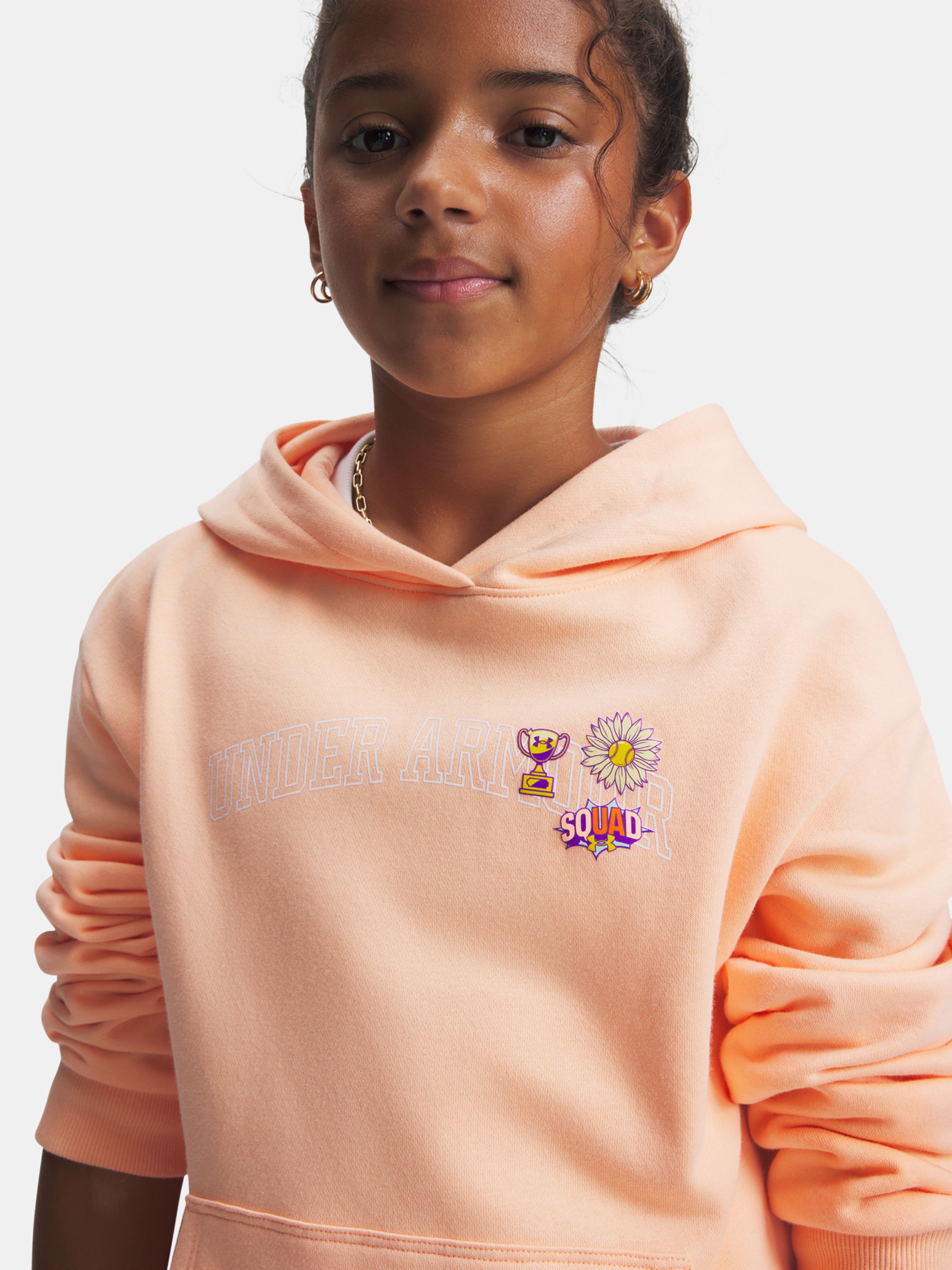 Dívčí mikina Under Armour G Graphic Hoodie-ORG - 005