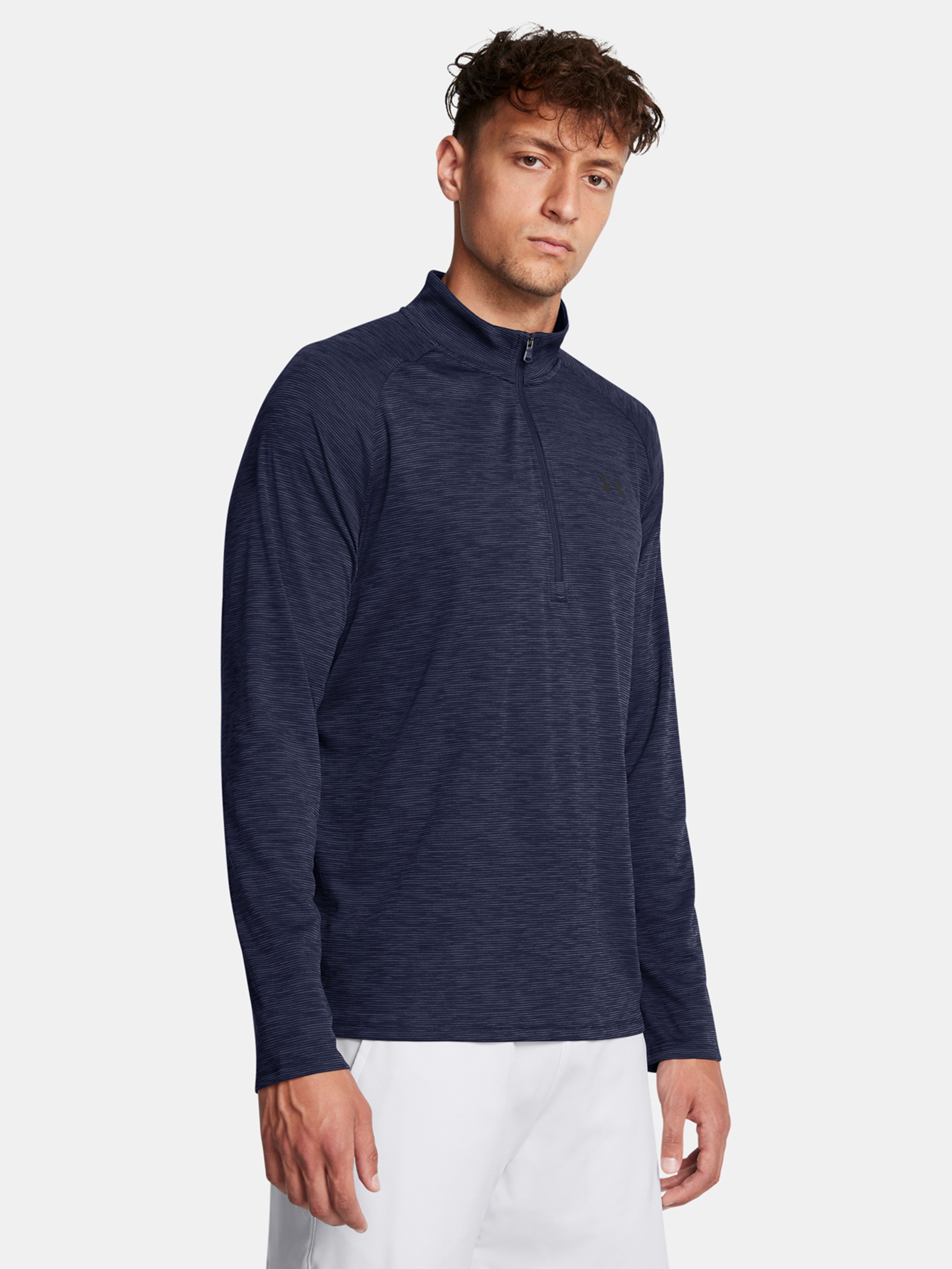 Férfi póló Under Armour UA Tech Textured 1/2 Zip-BLU