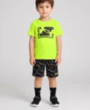 Poiste komplekt Under Armour UA TECH PRINTED SS SET-Kollane - 001