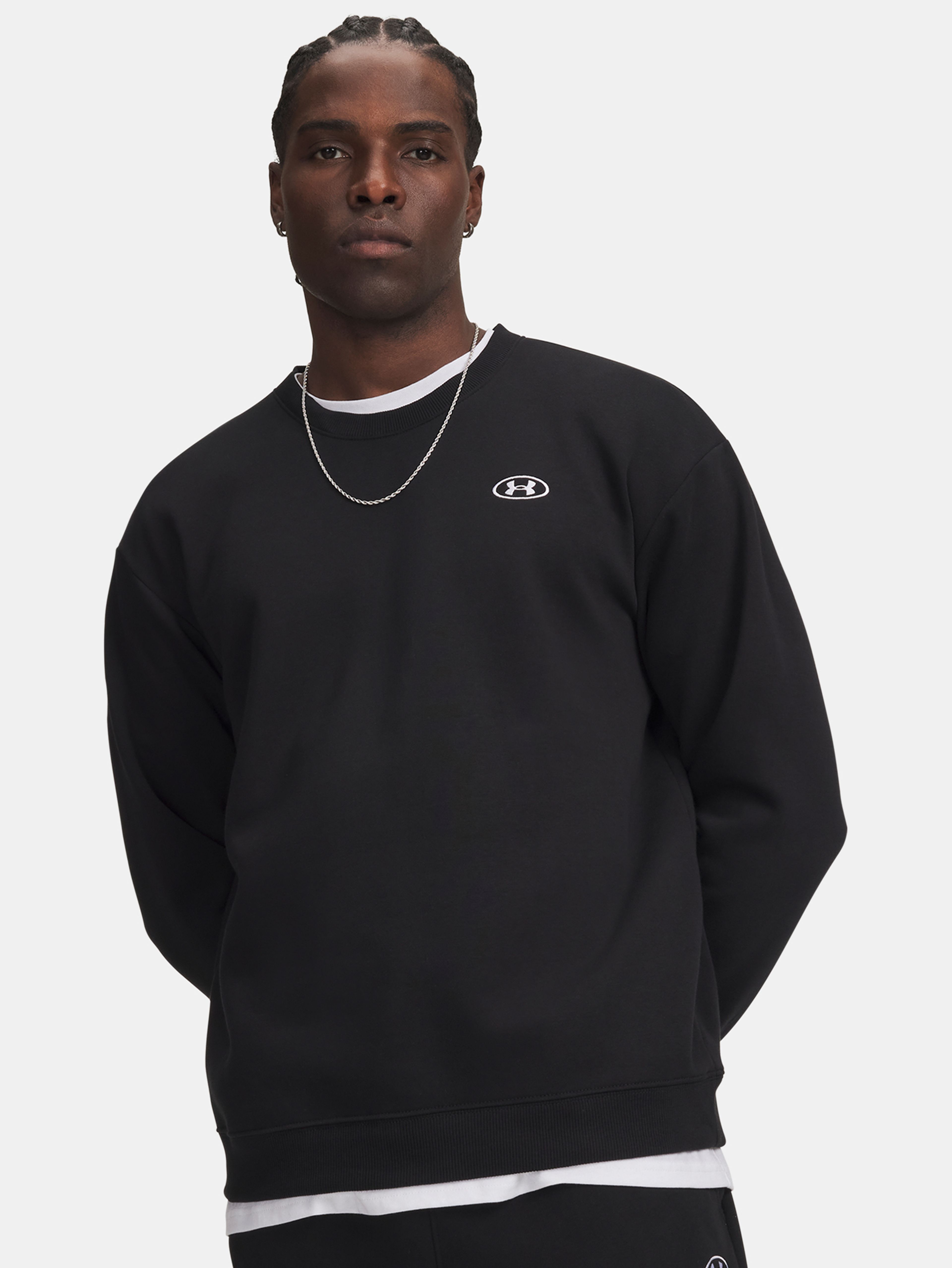 Férfi felső Under Armour UA RIval Flc Crew - 001