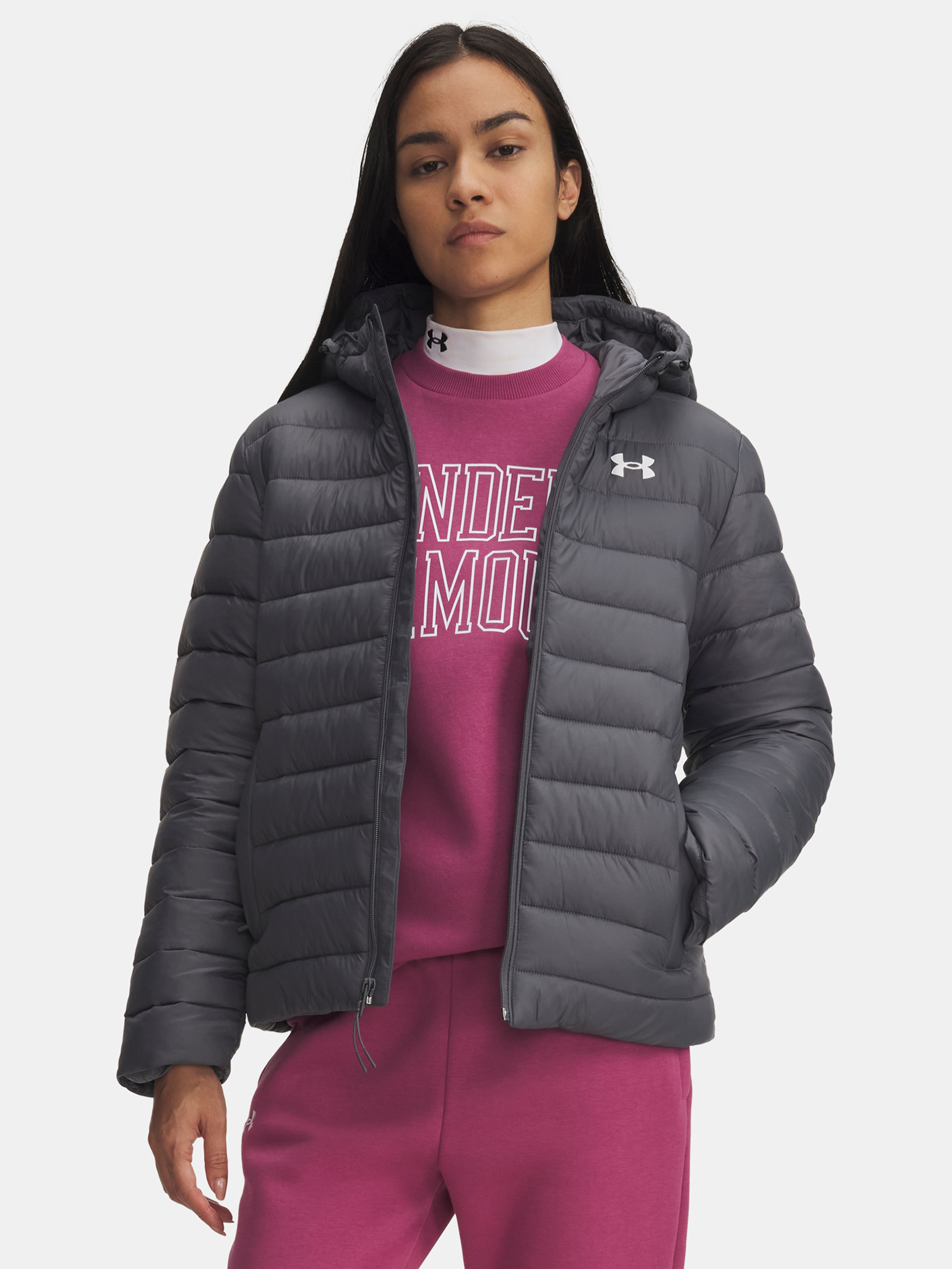 Dámska bunda Under Armour UA Sportswear Insulate Jkt-GRY