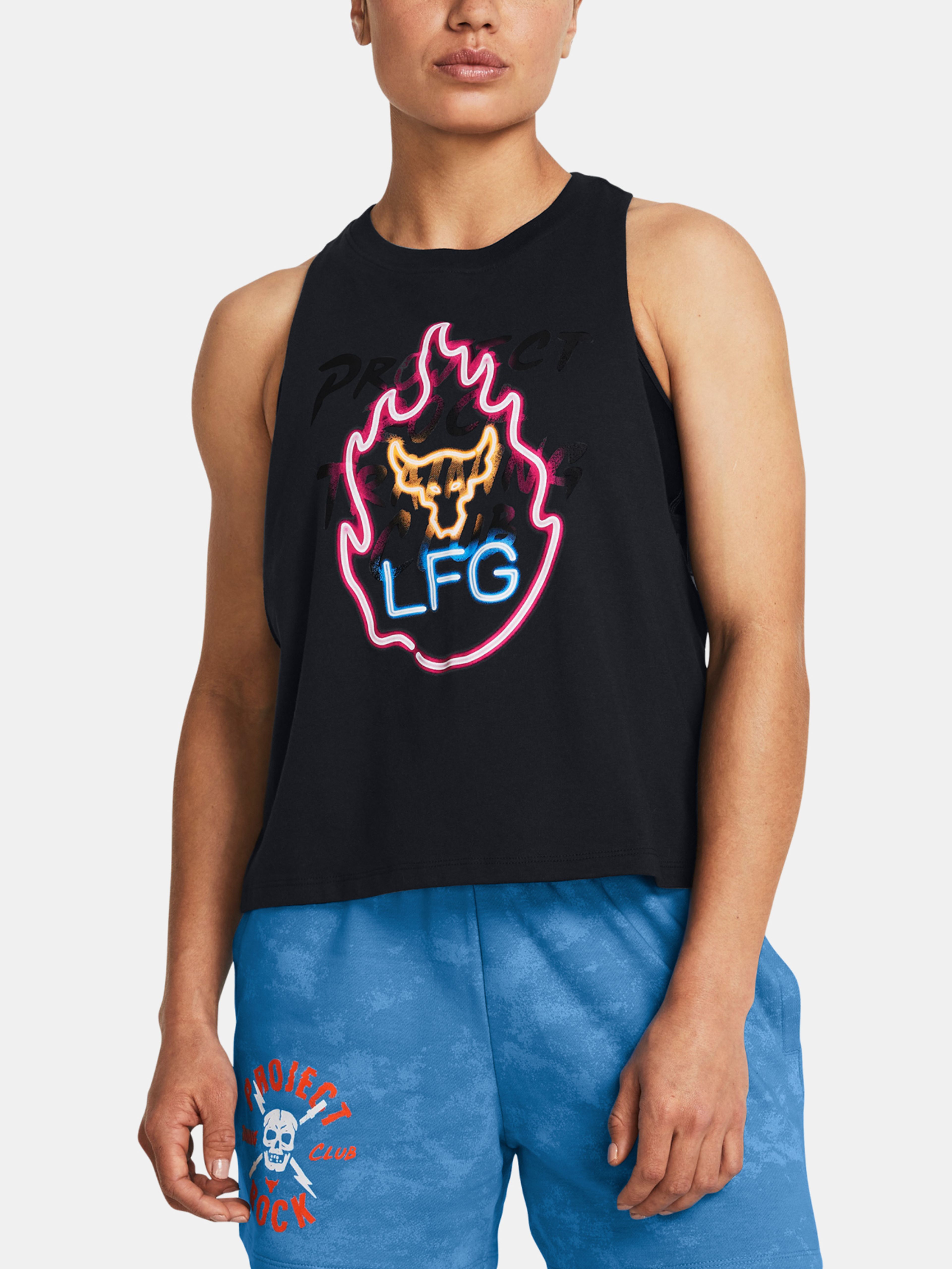 Női atlétatrikó Under Armour Pjt Rck W Neon Flame Tank