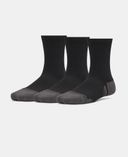 Unisex kojinės Under Armour New Y UA Perf Tech 3pk Crw-Juoda - 001