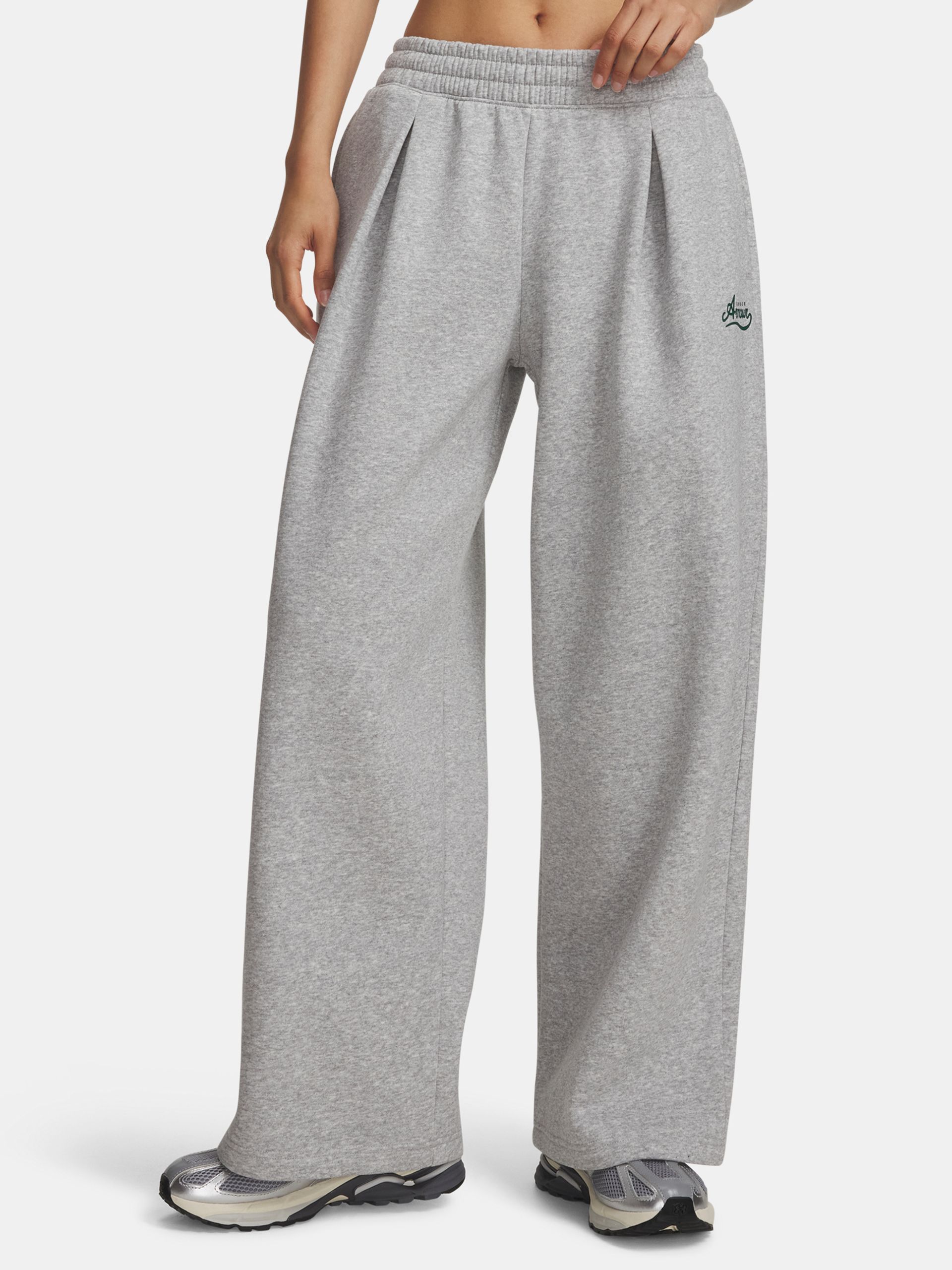 Moteriškos sportinės kelnės Under Armour RIVAL PLEATED VARSITY PANT - 001