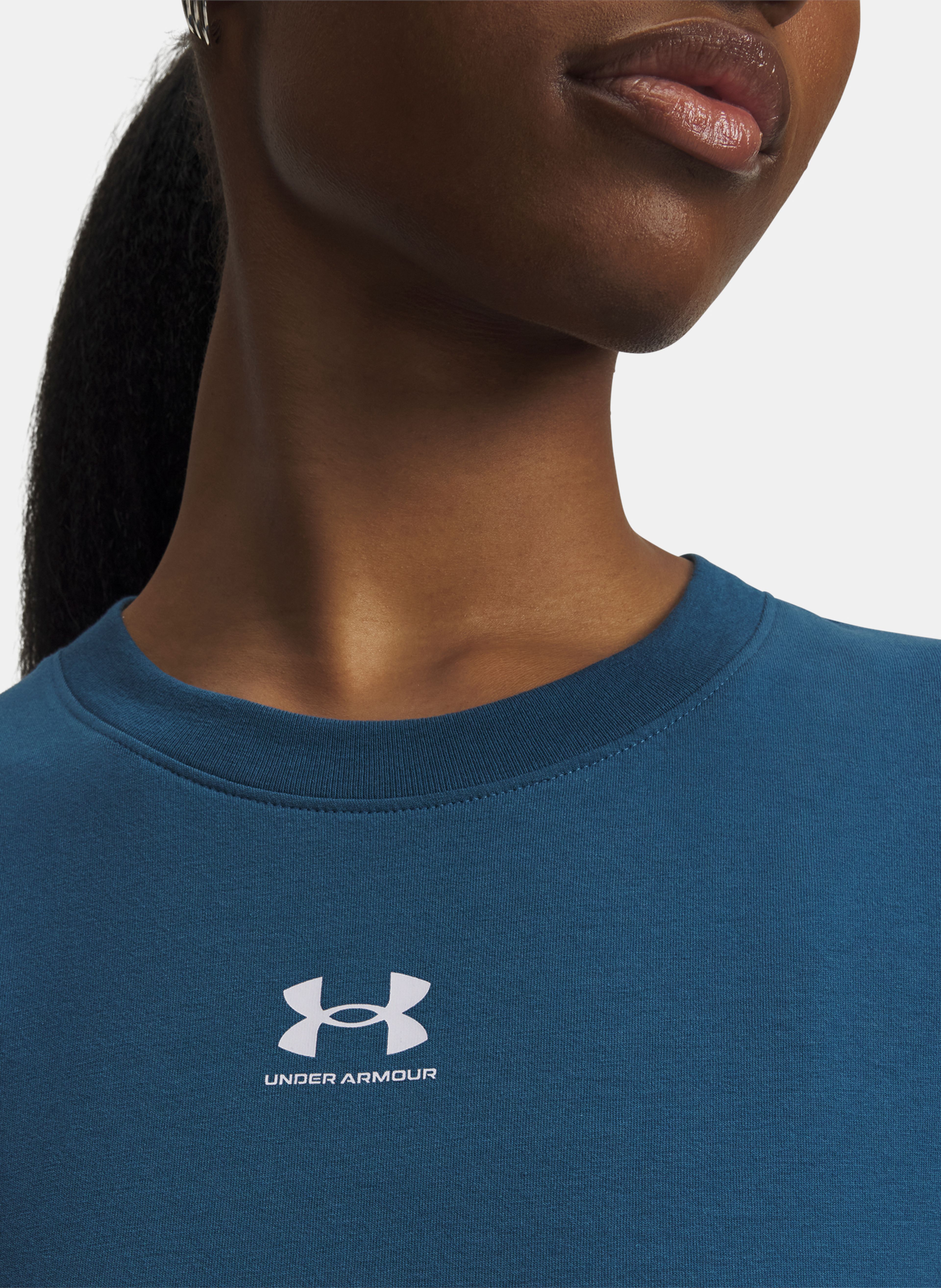 Dámske tričko Under Armour UA Rival Core SS-BLU - 003
