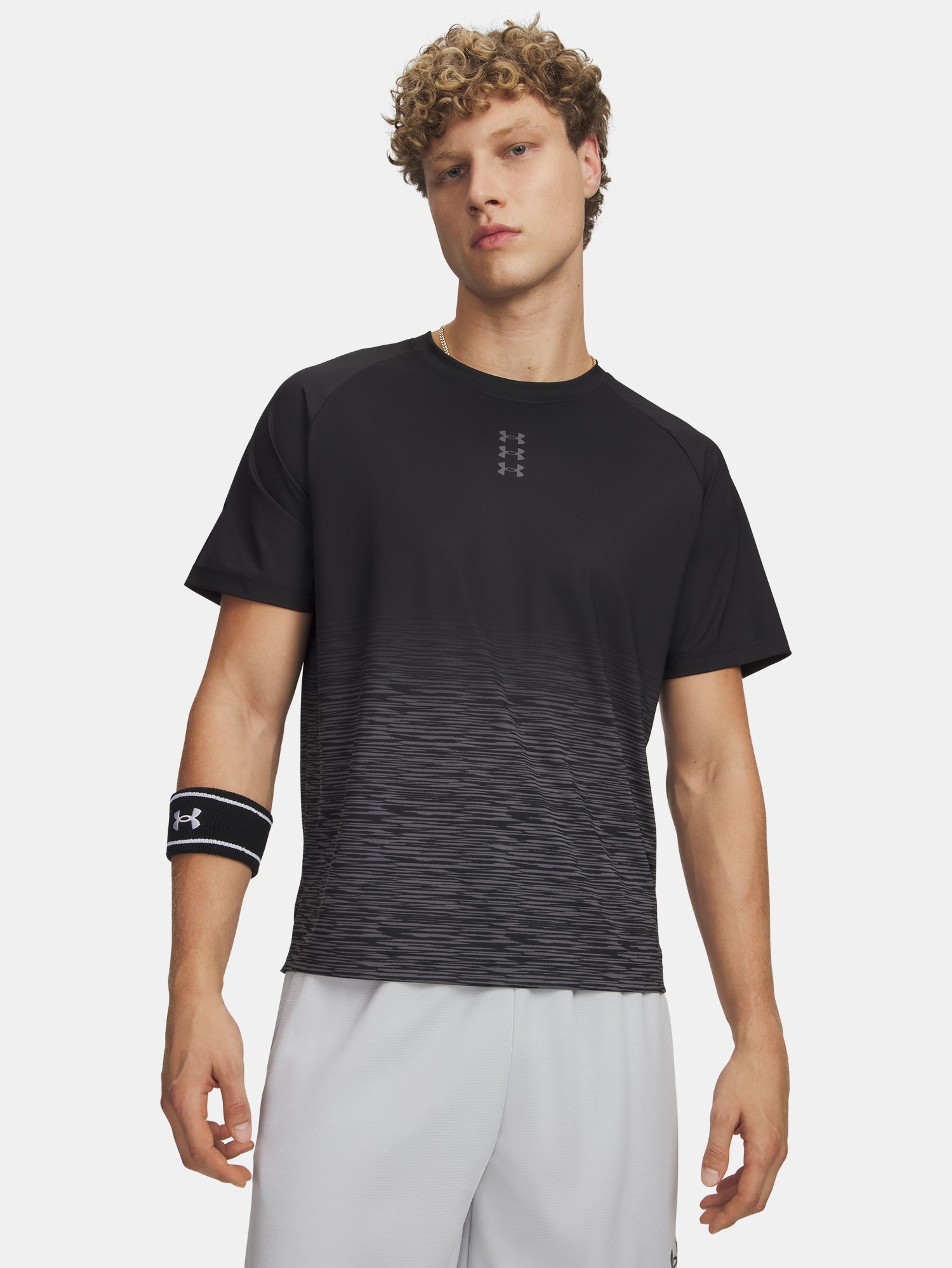 Pánské tričko Under Armour UA Hoops SS Shooting Shirt-BLK