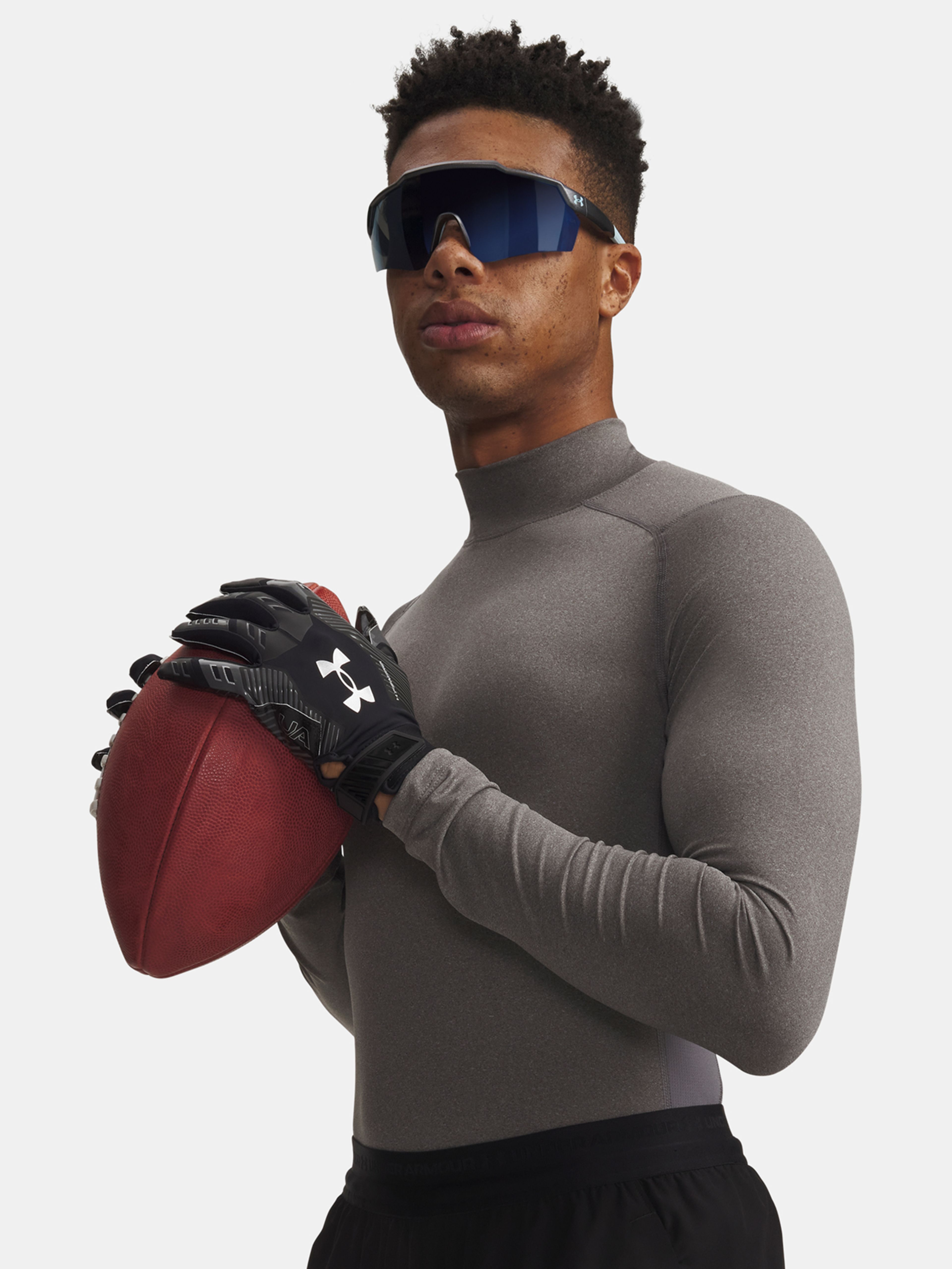 Férfi póló Under Armour HG Armour Comp Mock LS