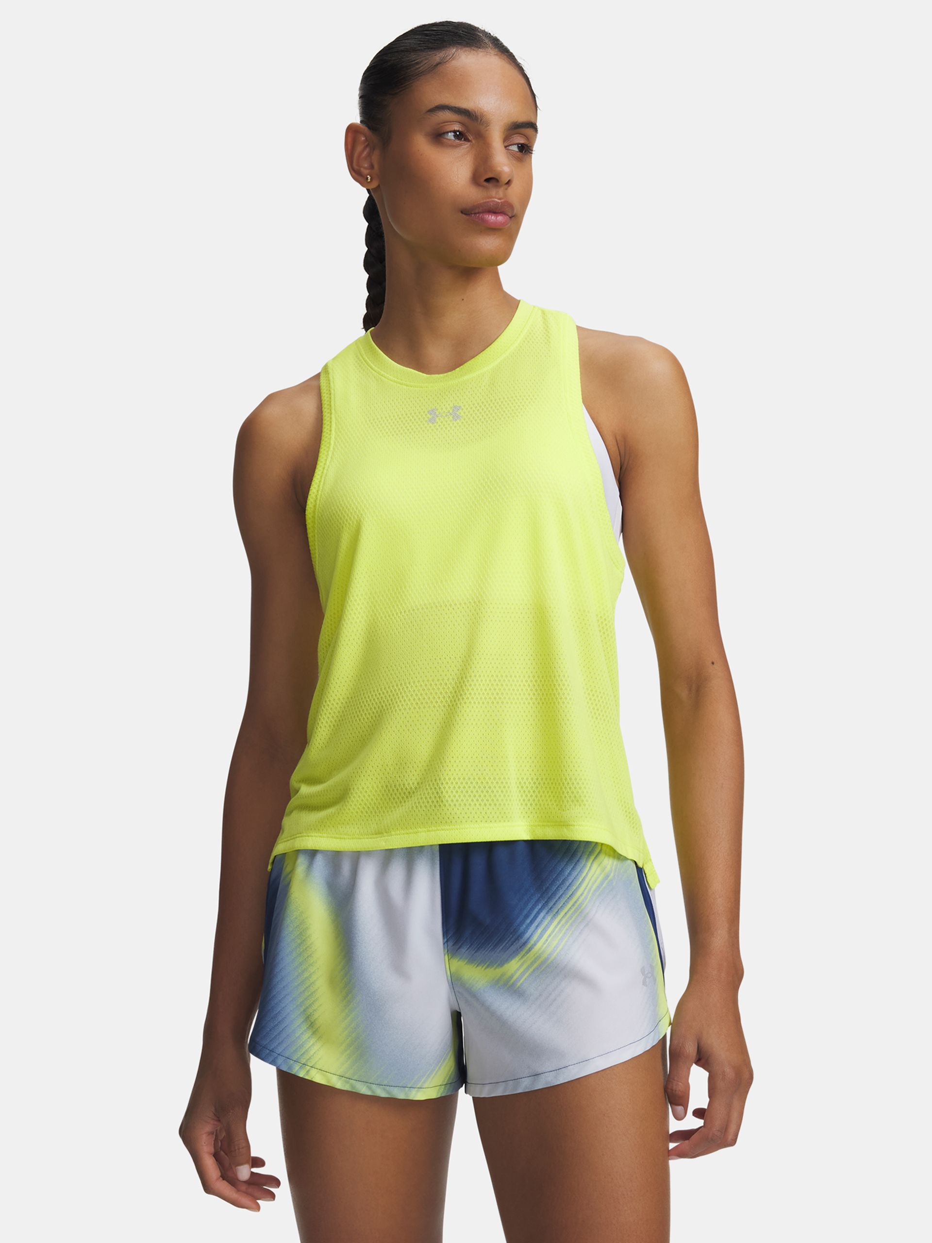 Ženska majica brez rokavov Under Armour UA Velociti Singlet-YLW - 001