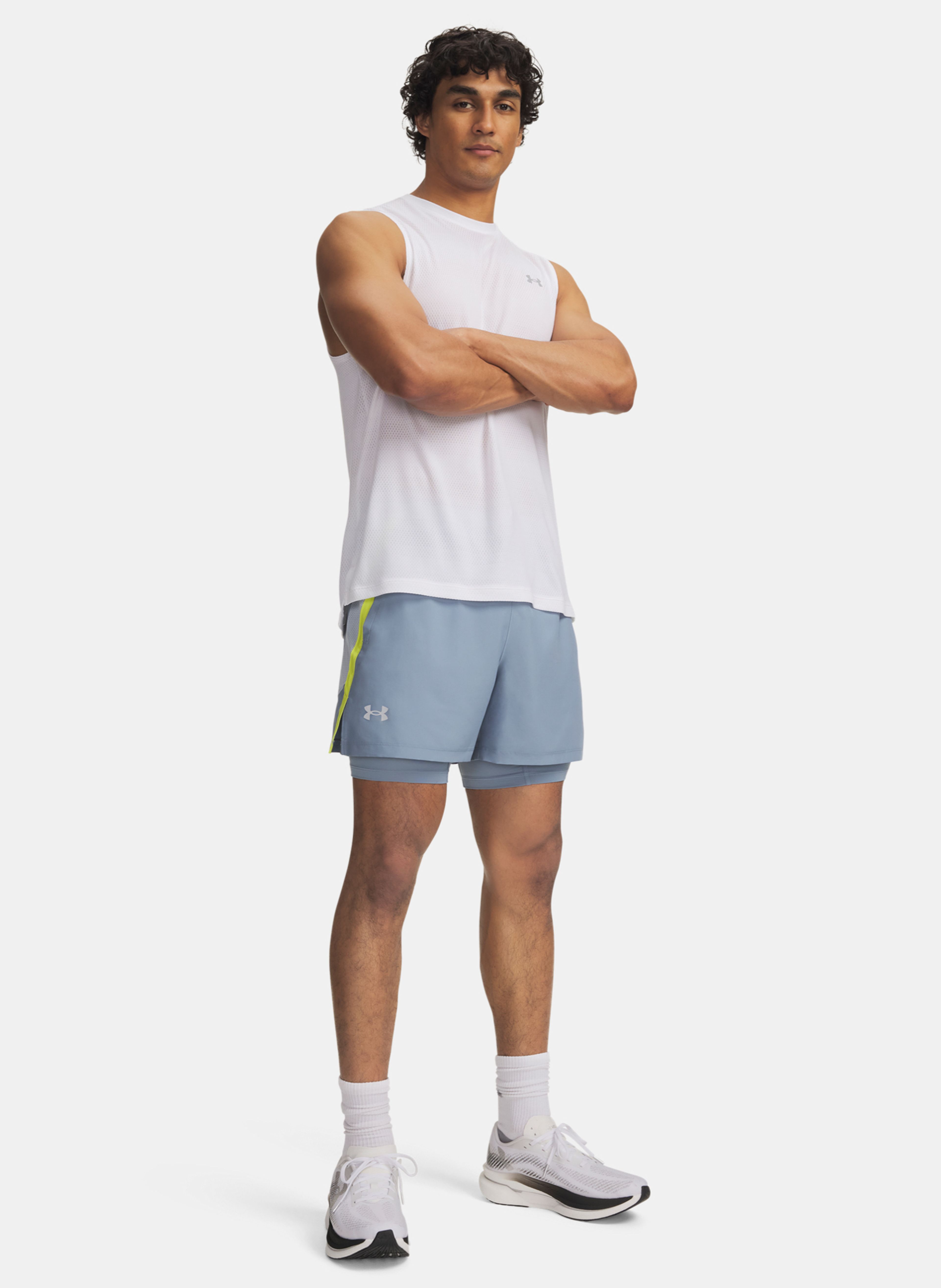 Vyriški šortai Under Armour UA LAUNCH 5'' 2-IN-1 SHORTS - 004