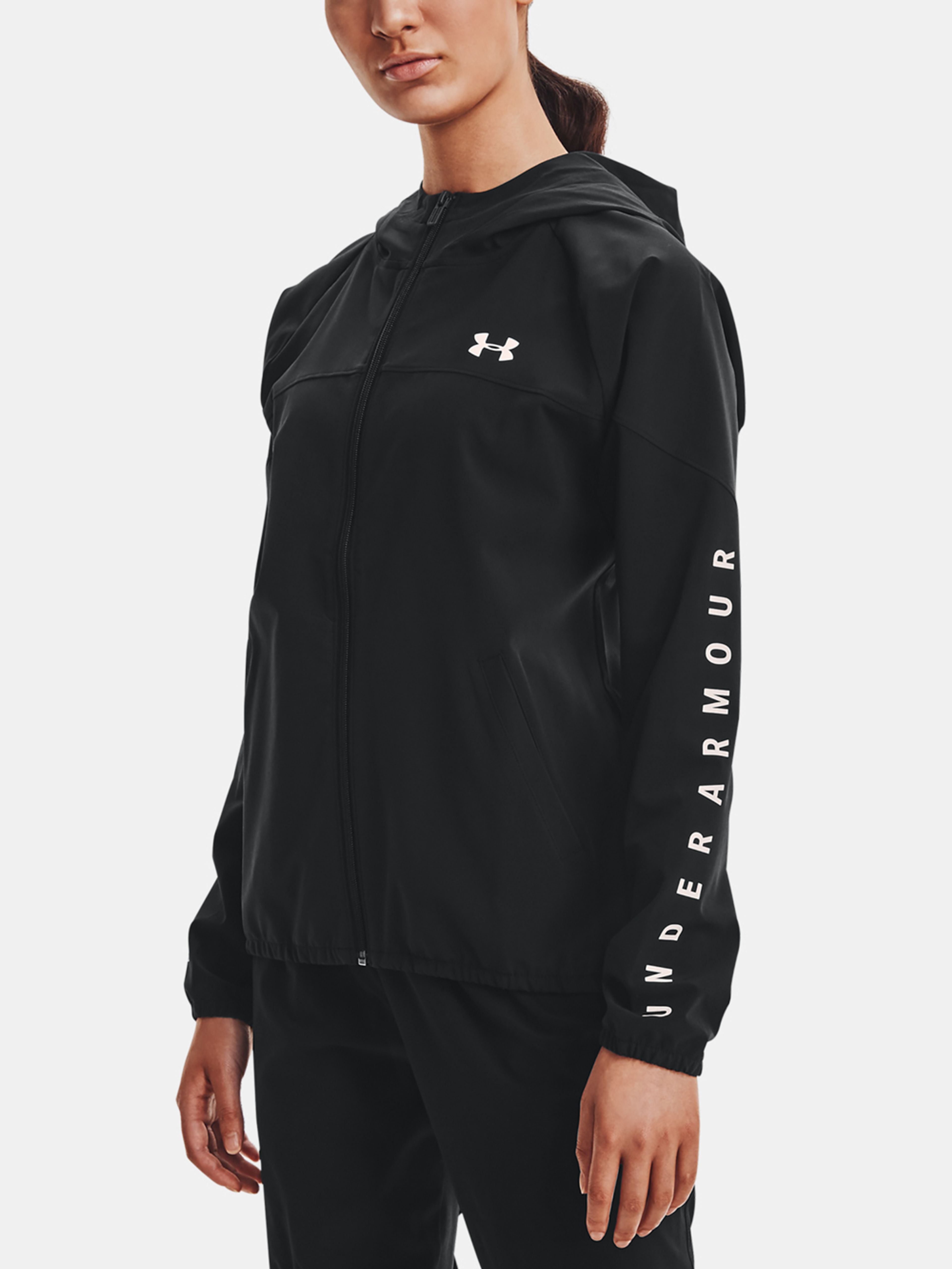 Női dzseki Under Armour Woven Hooded Jacket