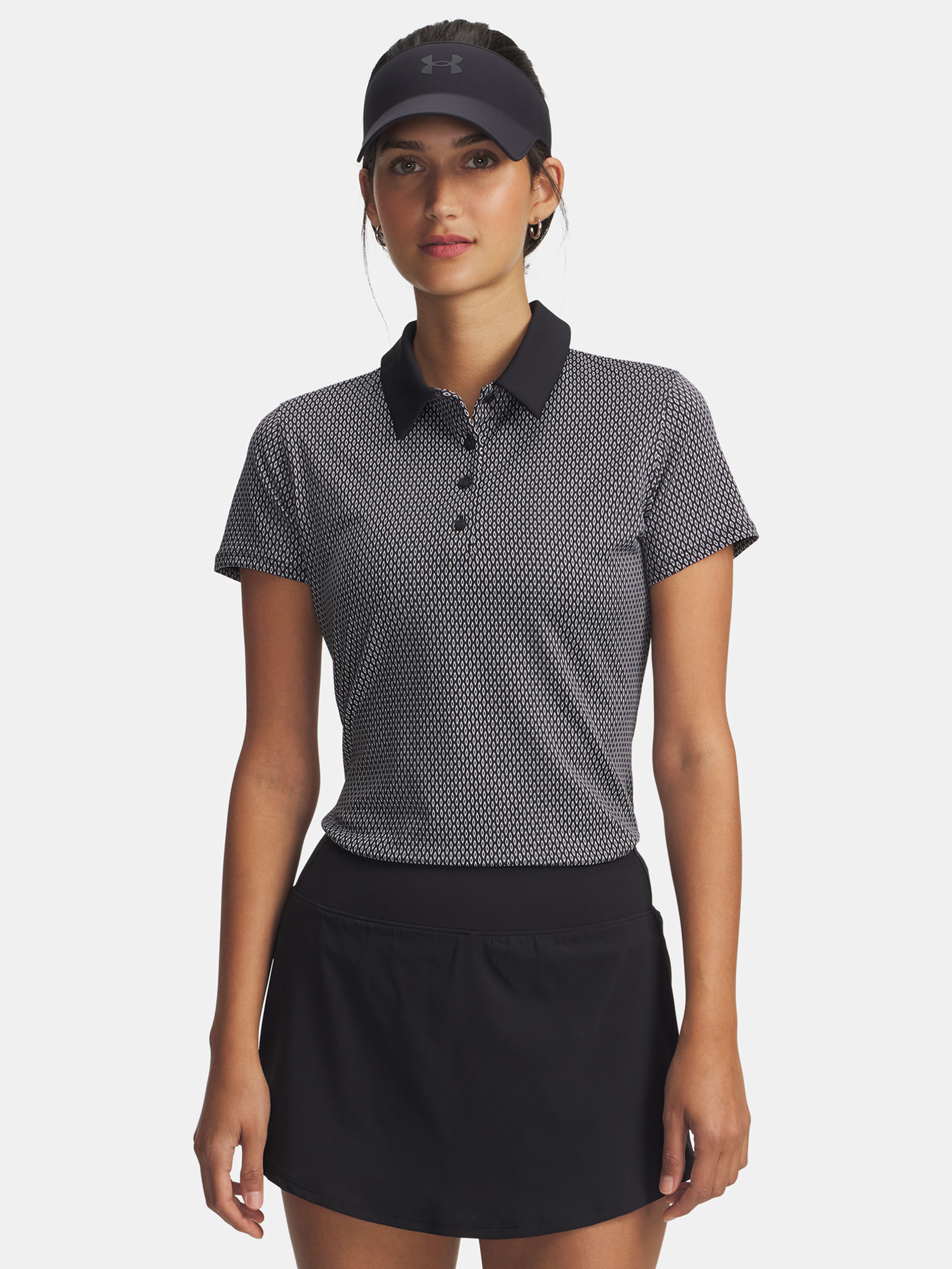 Moteriški marškinėliai Under Armour UA Playoff 3.0 Printed Polo-BLK