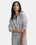 Dámská mikina Under Armour UA Icon HWT Terry FZ-Šedá - 001