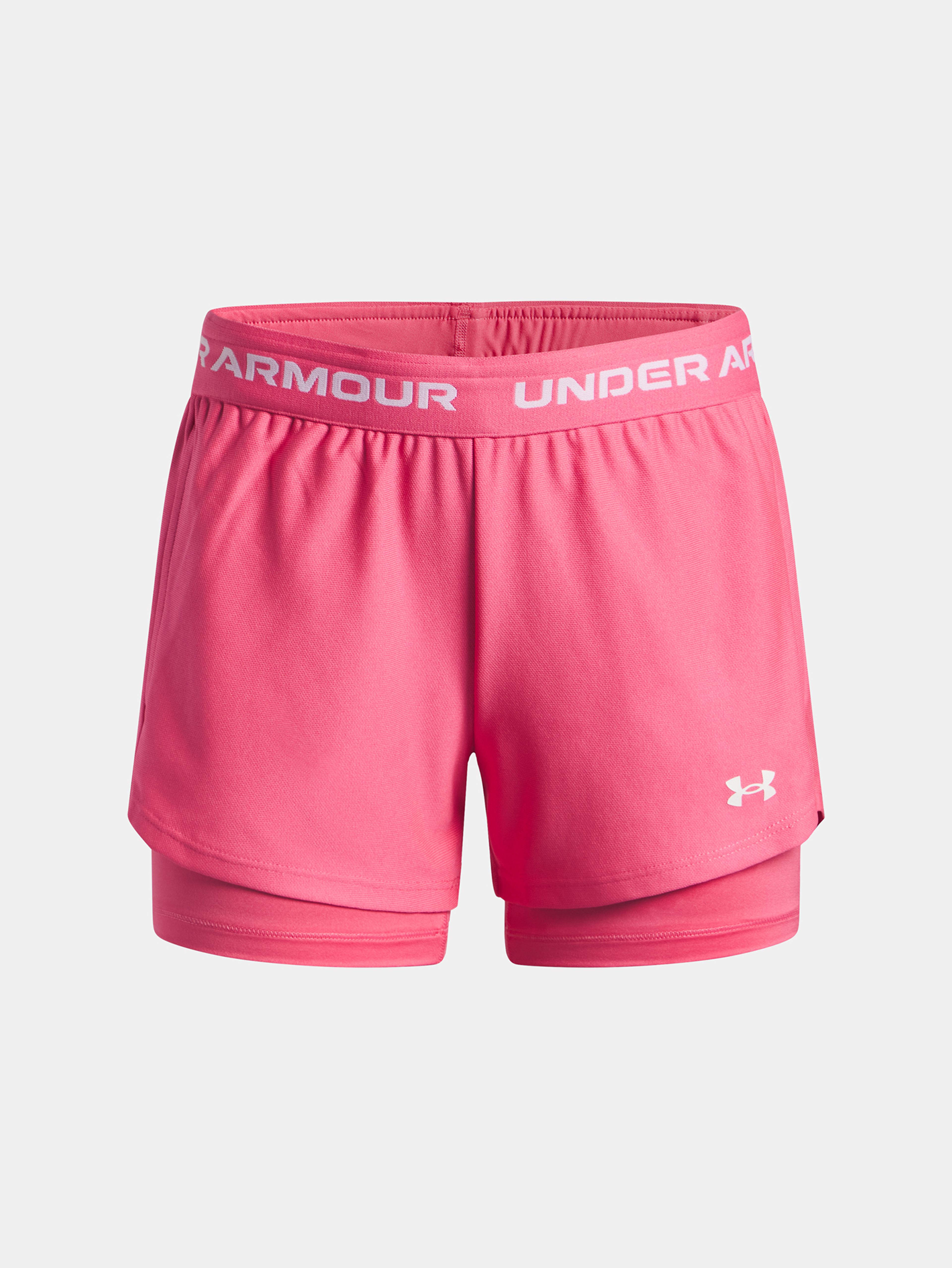 Dievčenské kraťasy Under Armour UA Tech Play Up 2n1 Short-PNK
