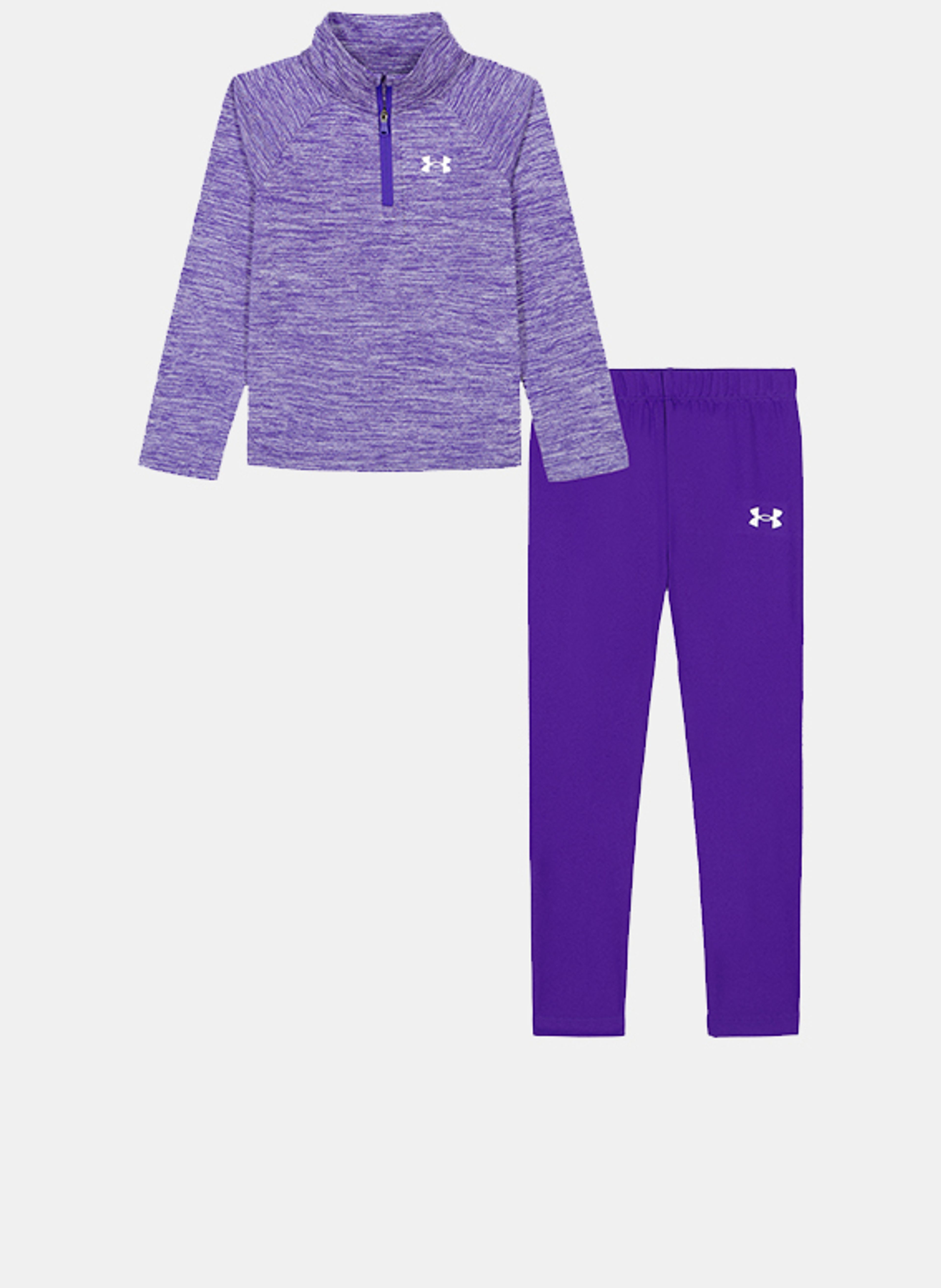 Tüdrukute komplekt Under Armour UA 1/4 ZIP LEGGING SET-BLU - 002
