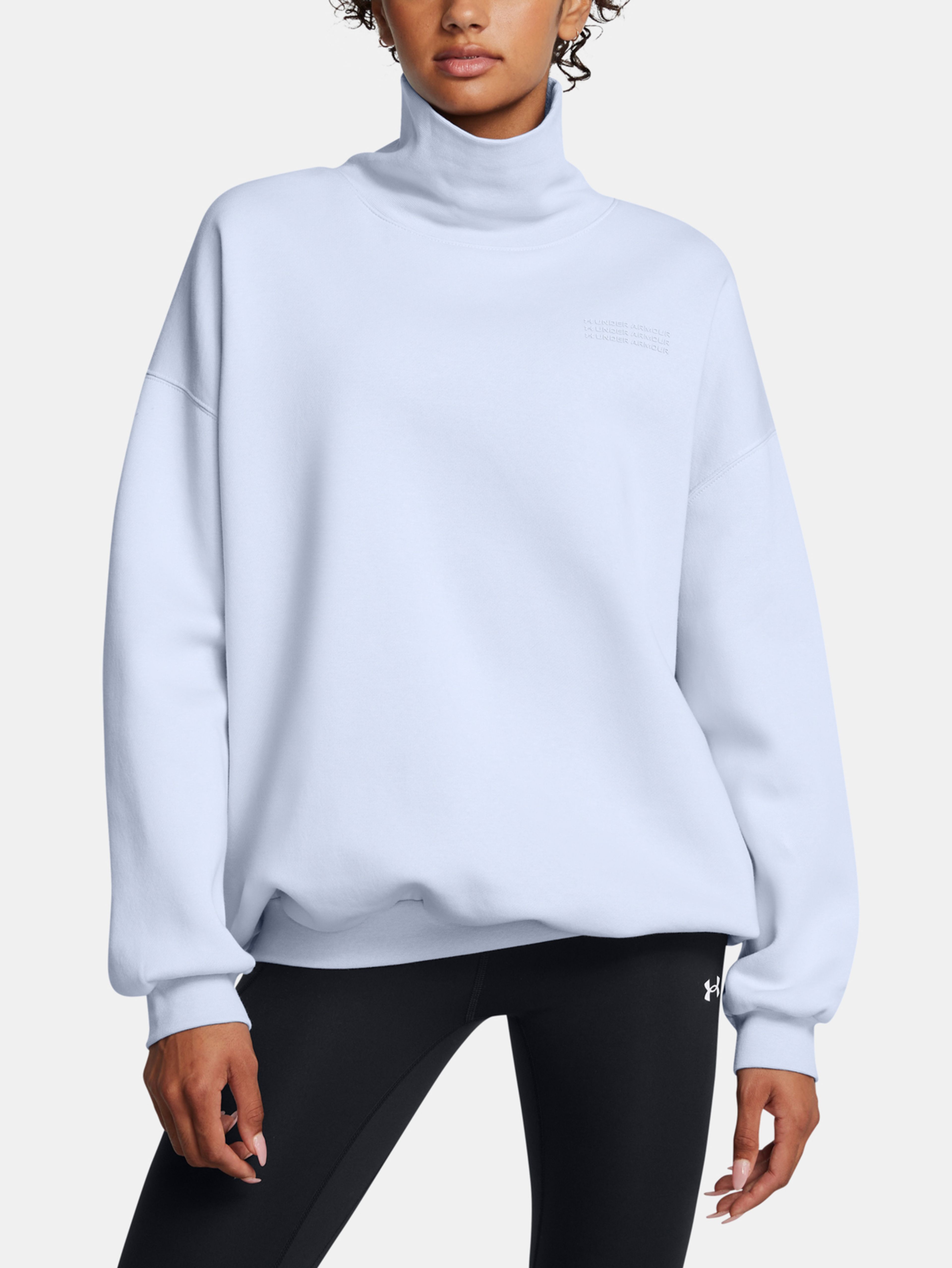 Női felső Under Armour UA Icon Fleece OS Mock Crew