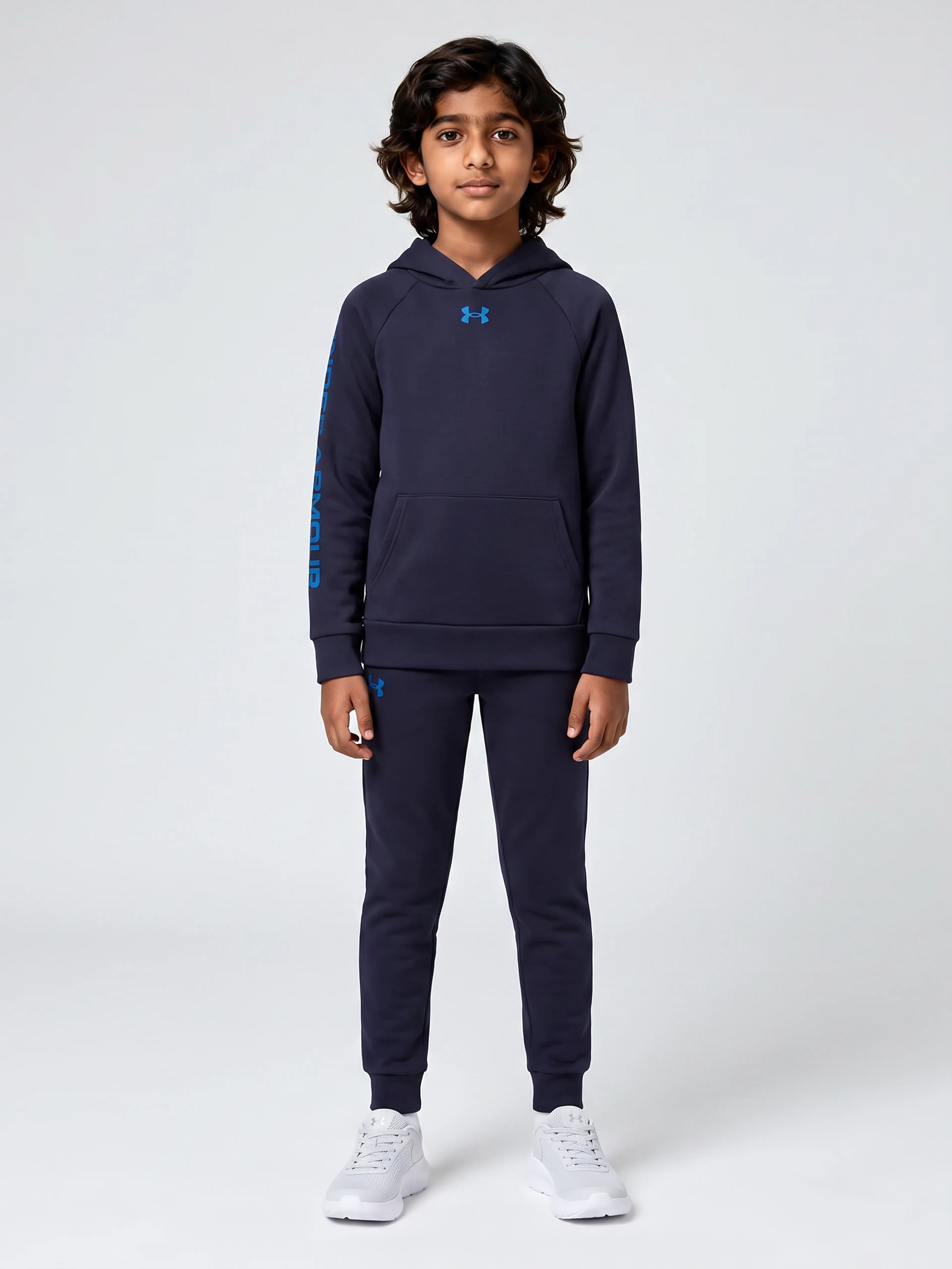Chlapčenská súprava Under Armour UA Rival Fleece Suit-BLU - 001