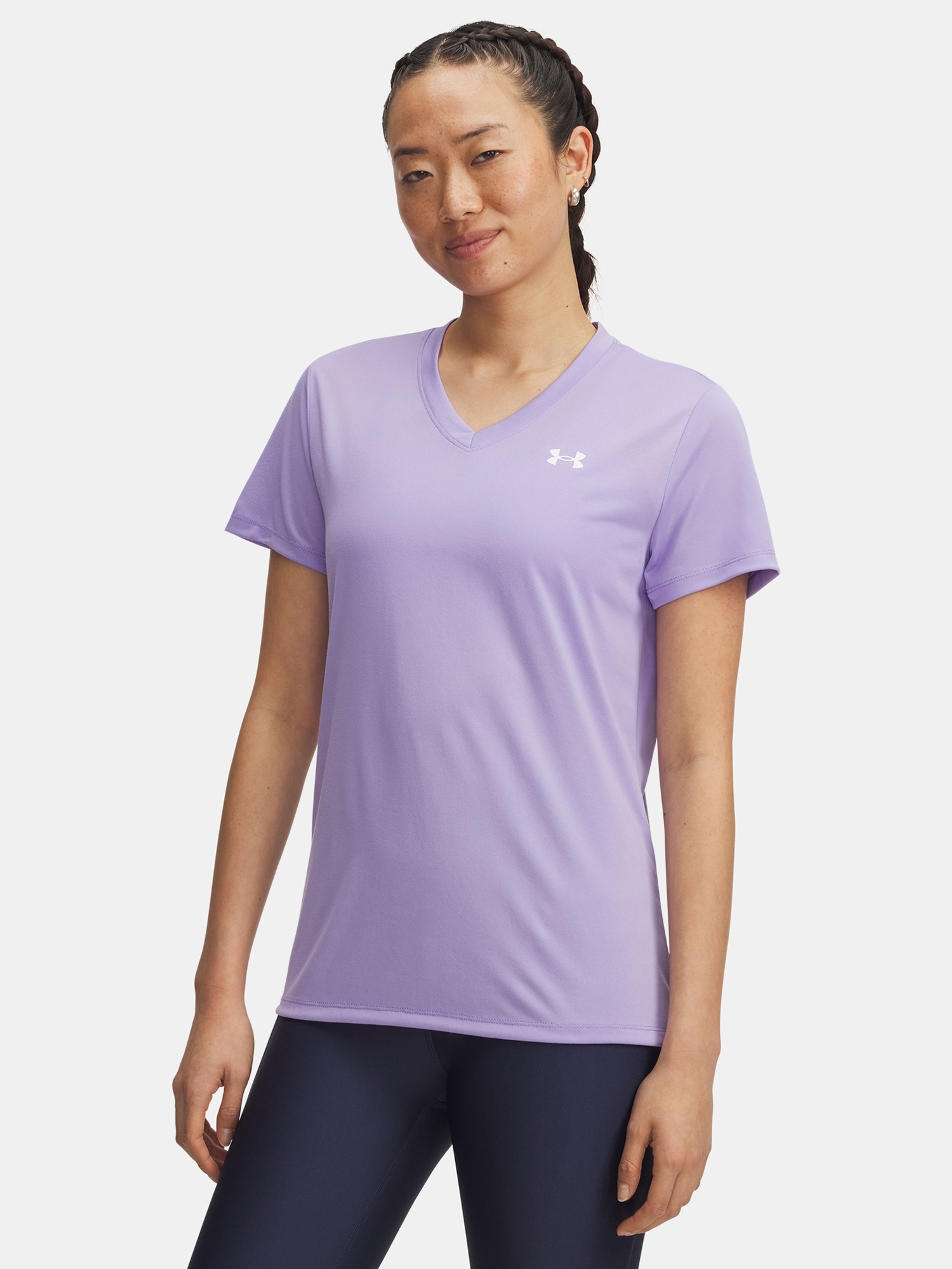 Moteriški marškinėliai Under Armour Tech SSV- Solid-PPL