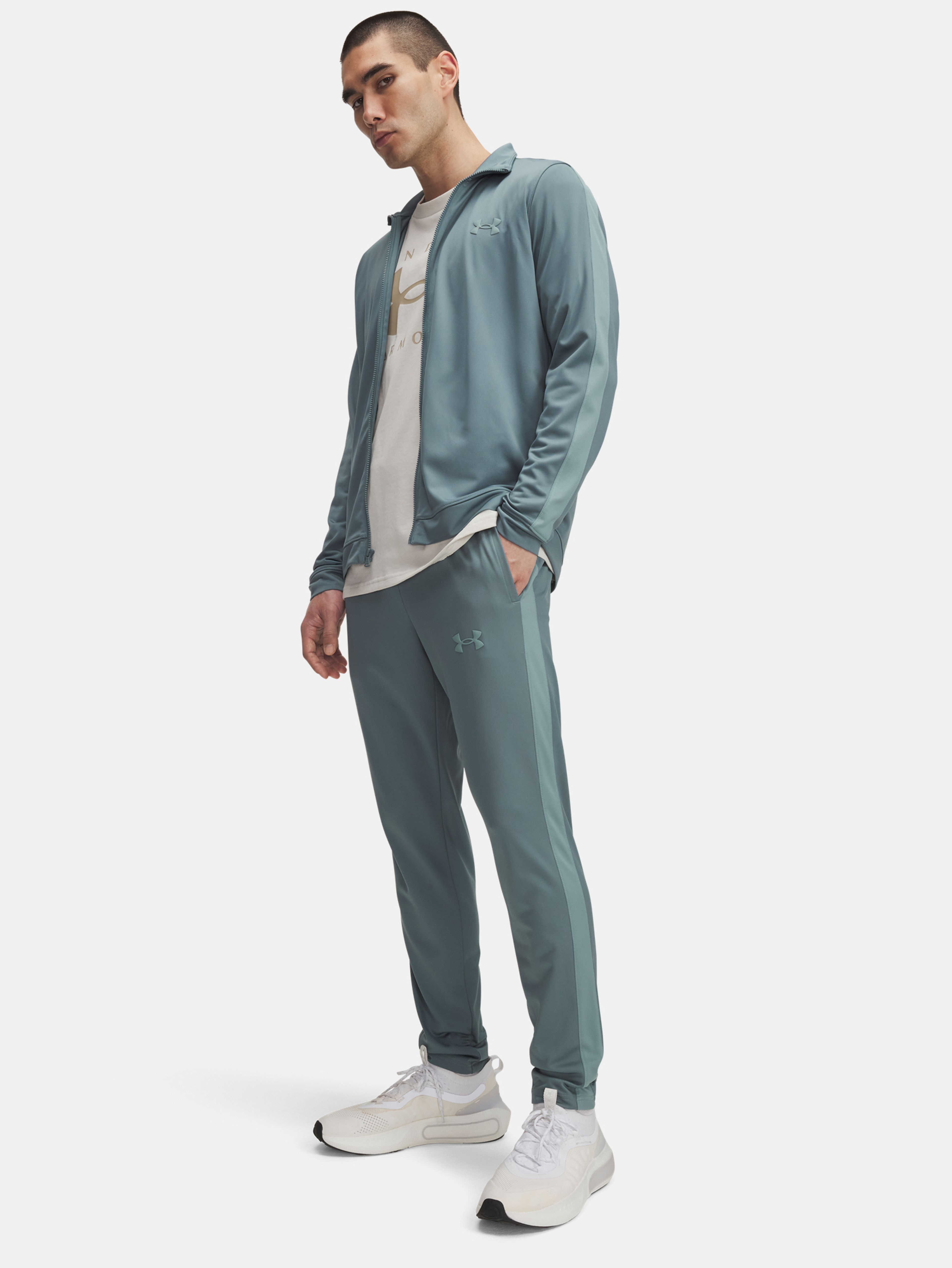 Vyriškas komplektas Under Armour UA Rival Knit Track Suit-BLU