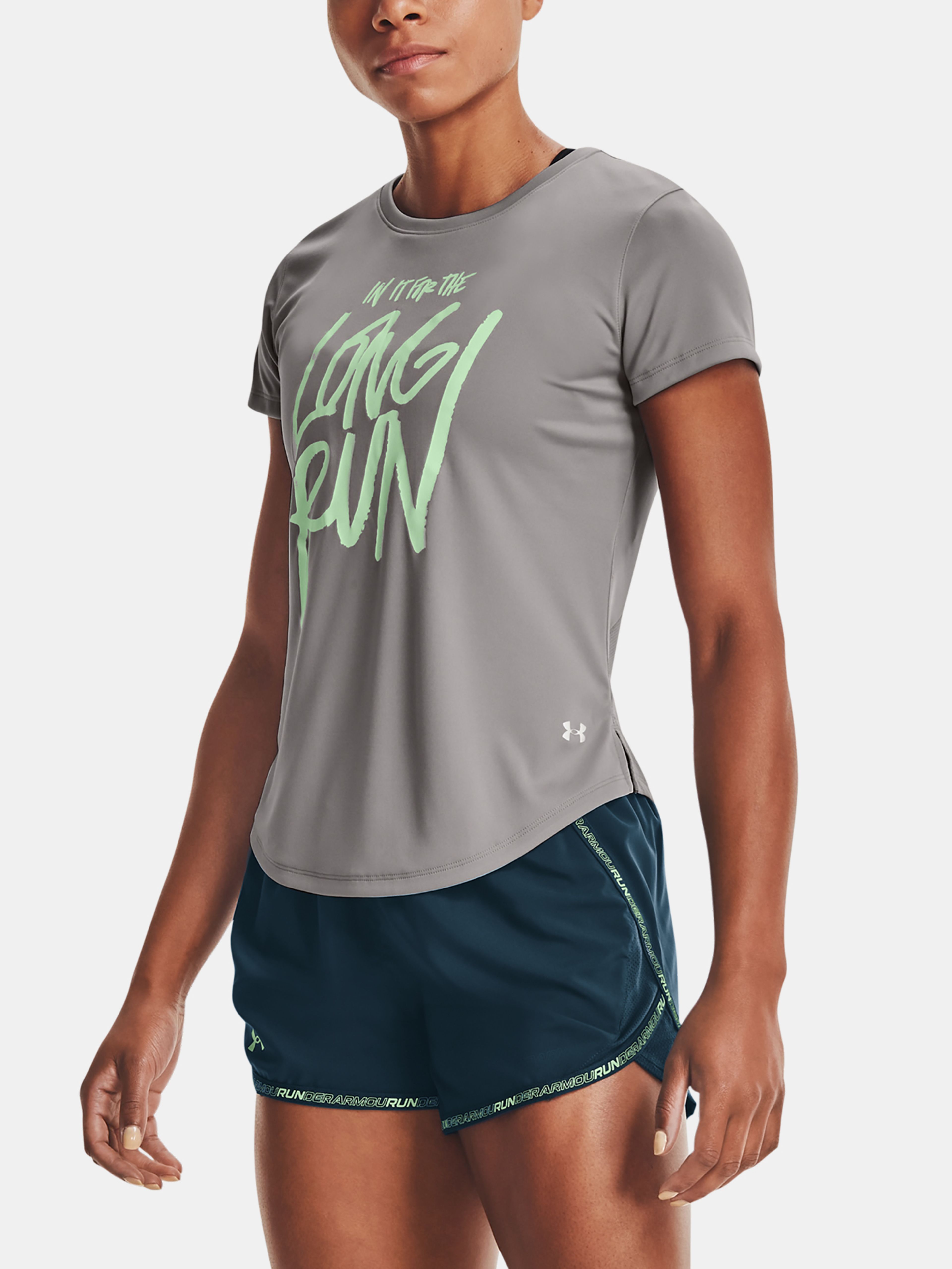 Női póló Under Armour UA Long Run Graphic SS