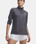 Ženska majica Under Armour Tech 1/2 Zip- Twist-Modra - 004