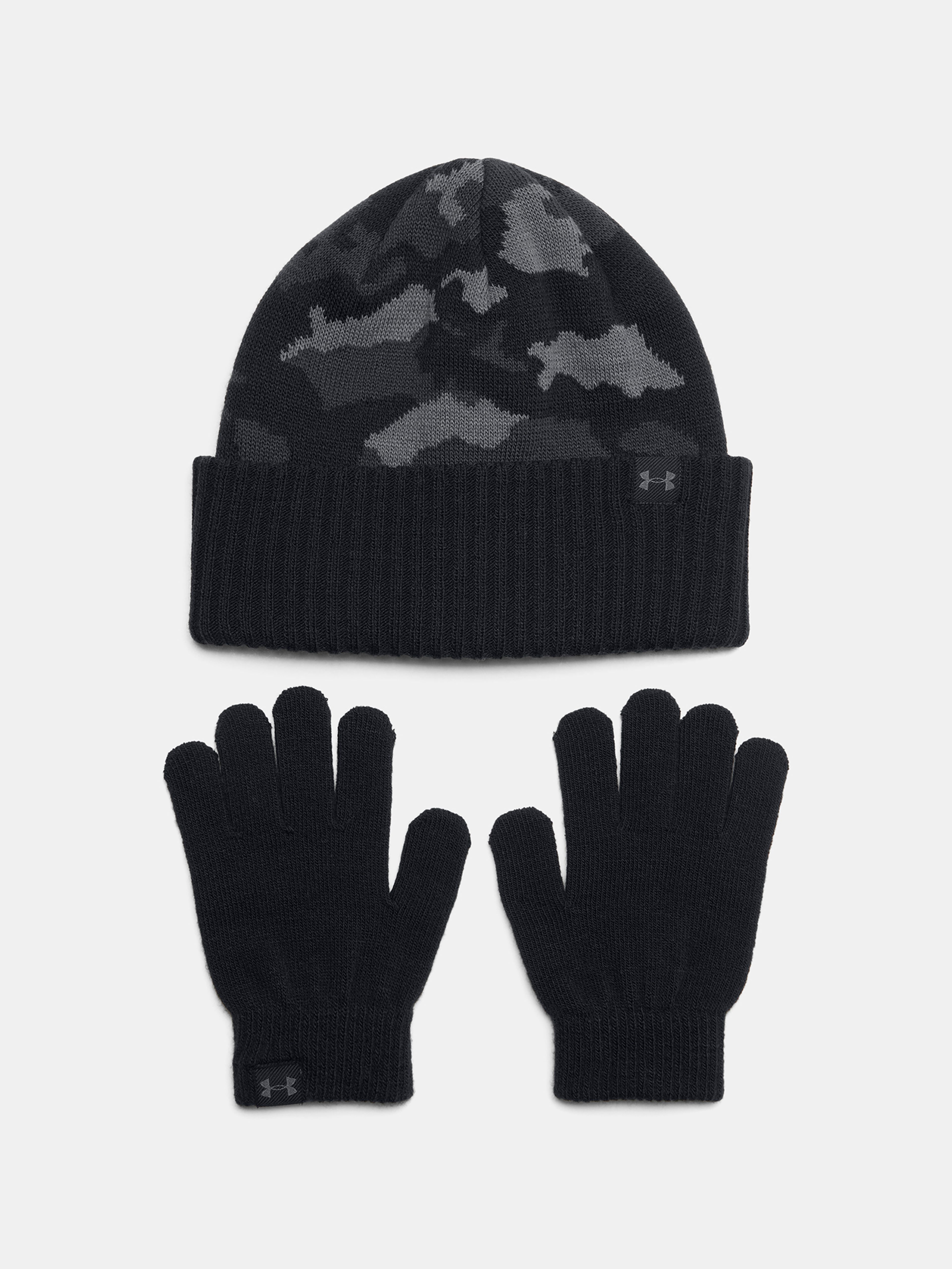 Chlapčenská čiapka Under Armour B Beanie/Glove Combo-BLK