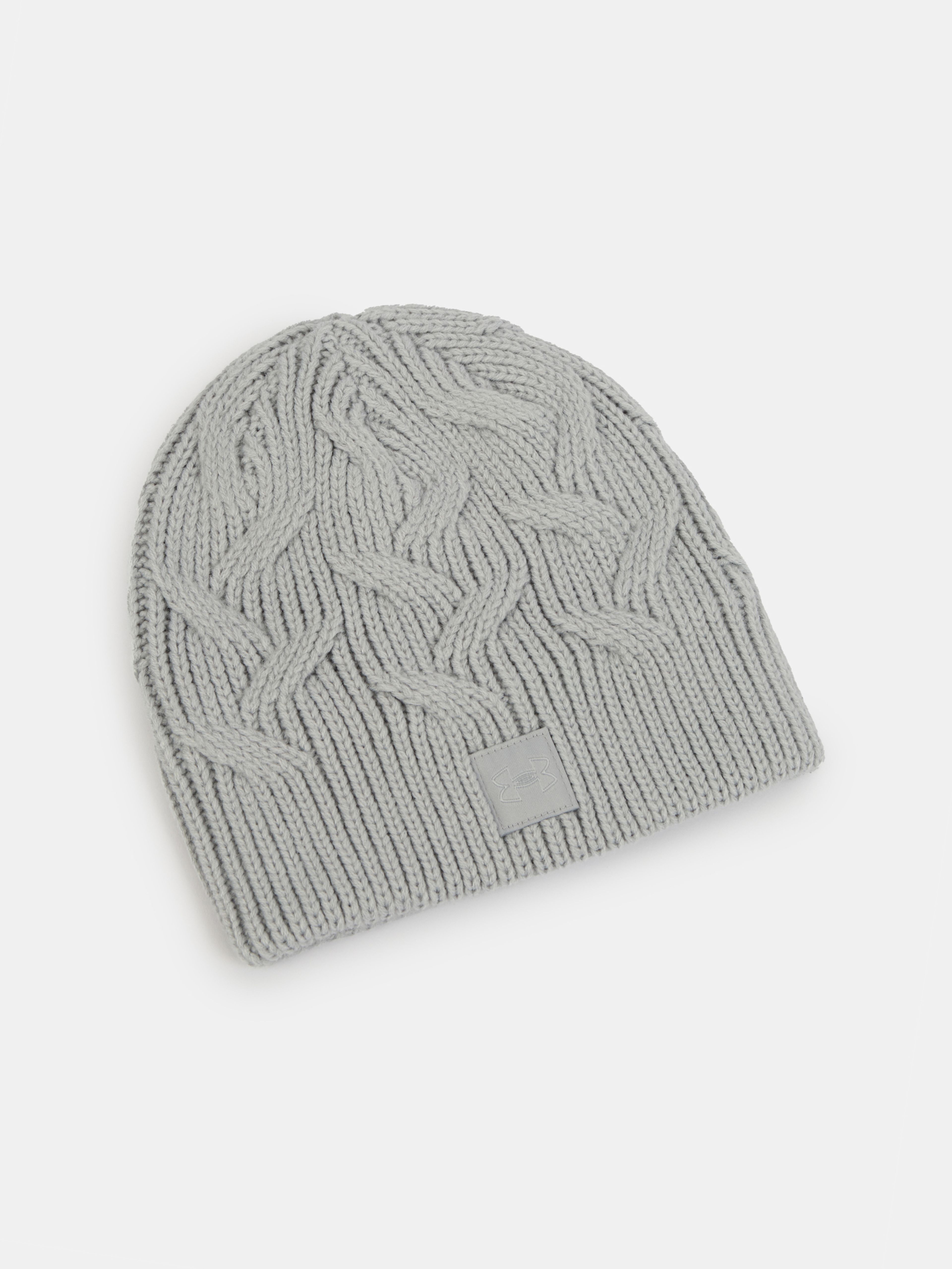 Női sapka Under Armour UA Halftime Cable Knit-GRY