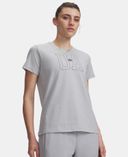 Ženska majica Under Armour UA W ICON FLCE GRAPHC SS-Siva - 003