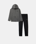 Zēnu komplekts Under Armour UA RIVAL FZ HOODIE SET-Pelēka - 001