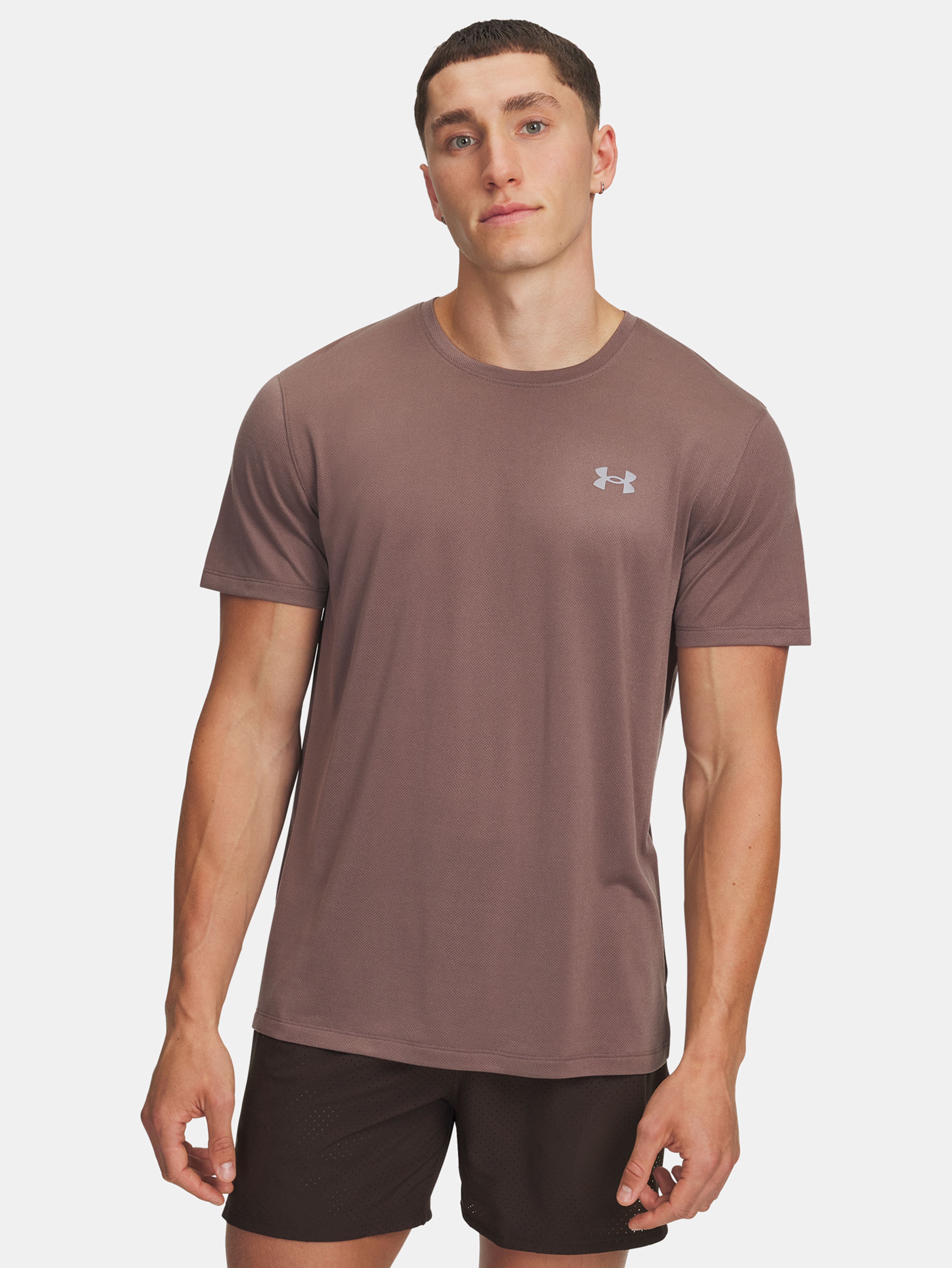 Pánske tričko Under Armour UA TRAIL RUN SS-BRN